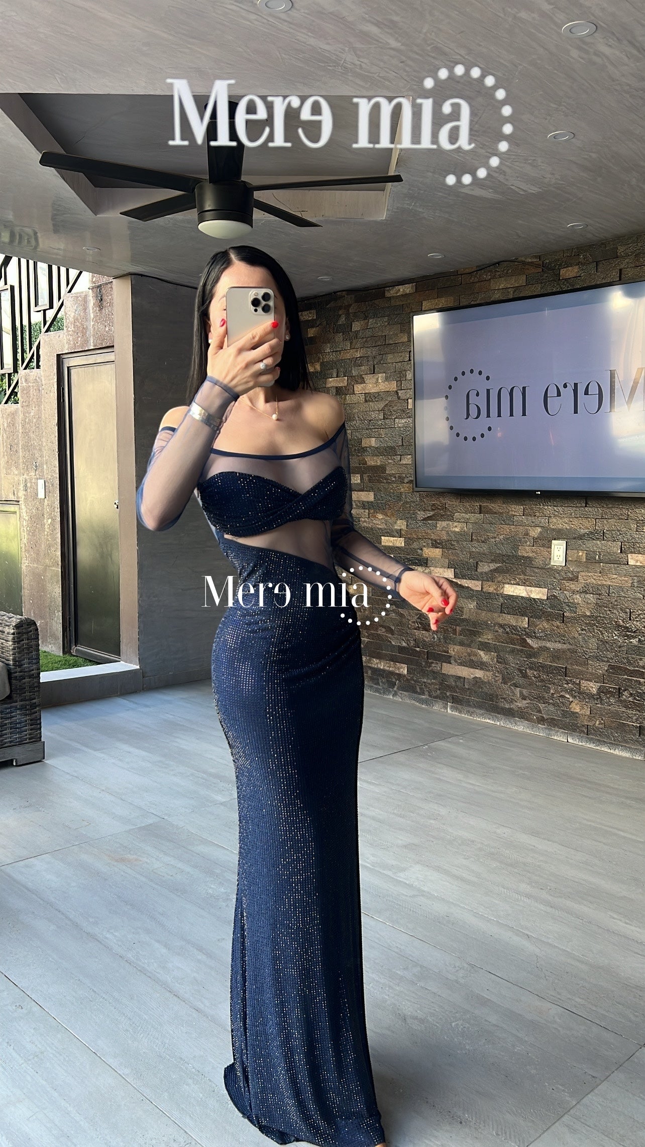 Vestido puntos ml malla