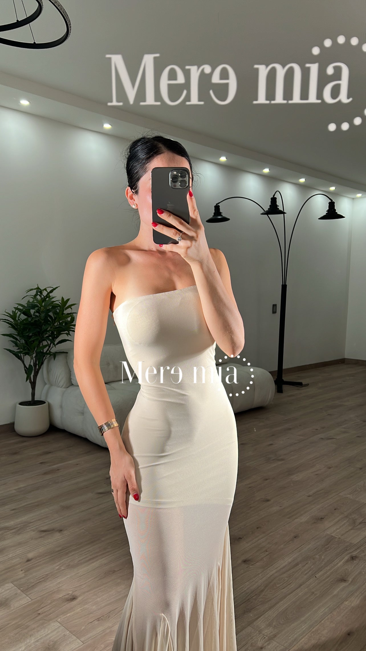 Vestido malla abajo