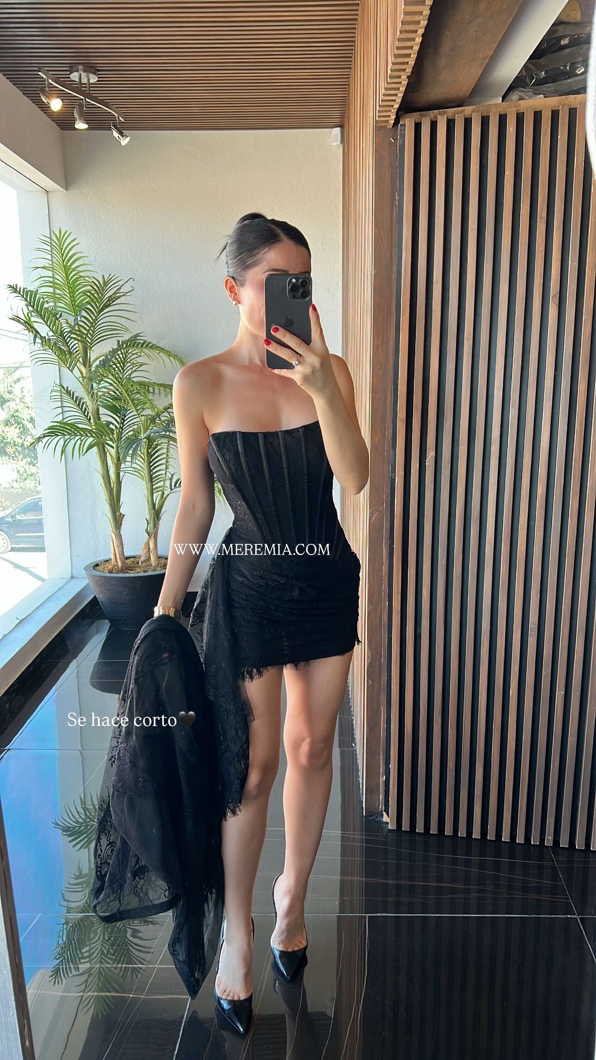 Vestido encaje largo