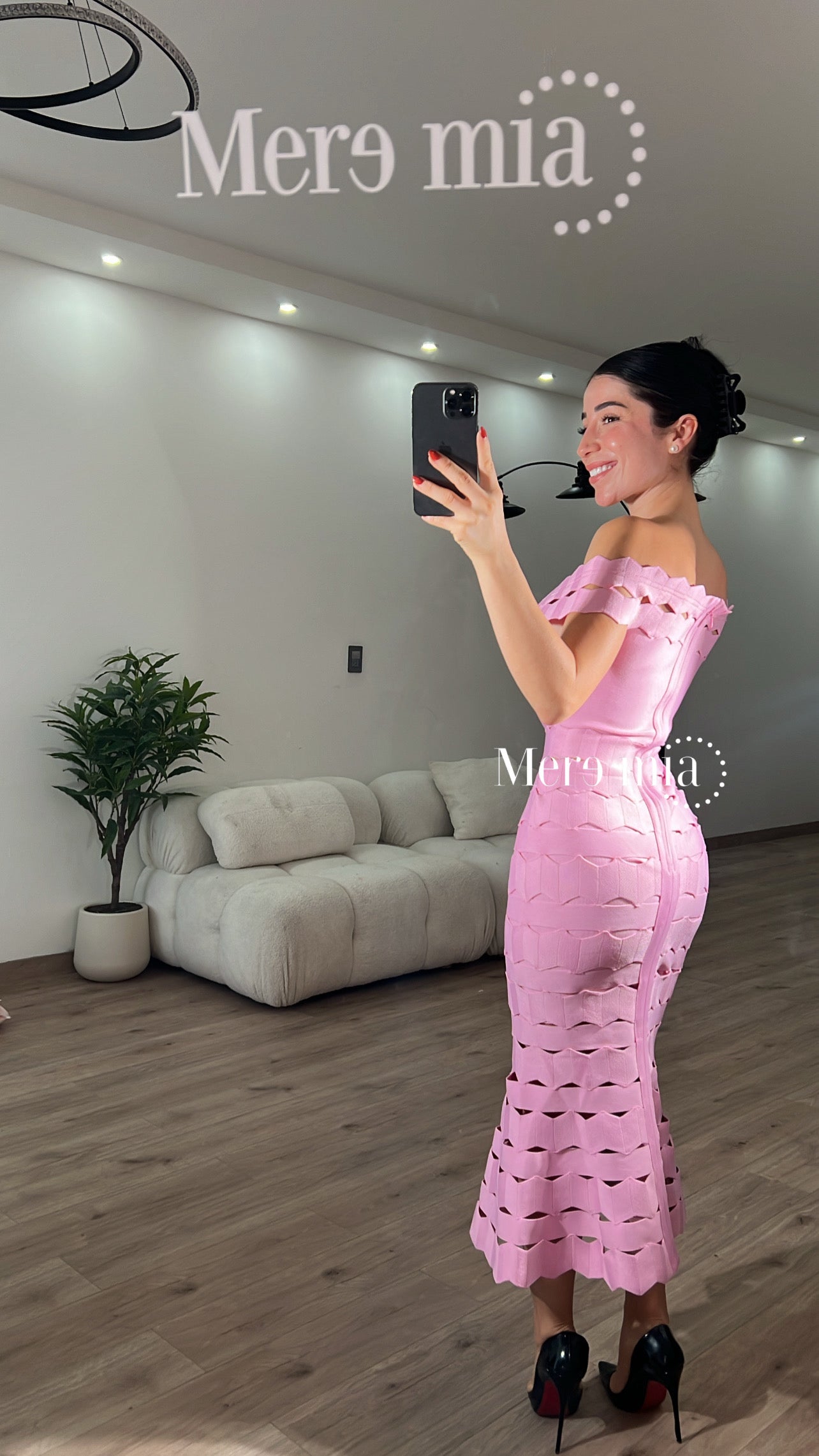 Vestido bug ruff hombros
