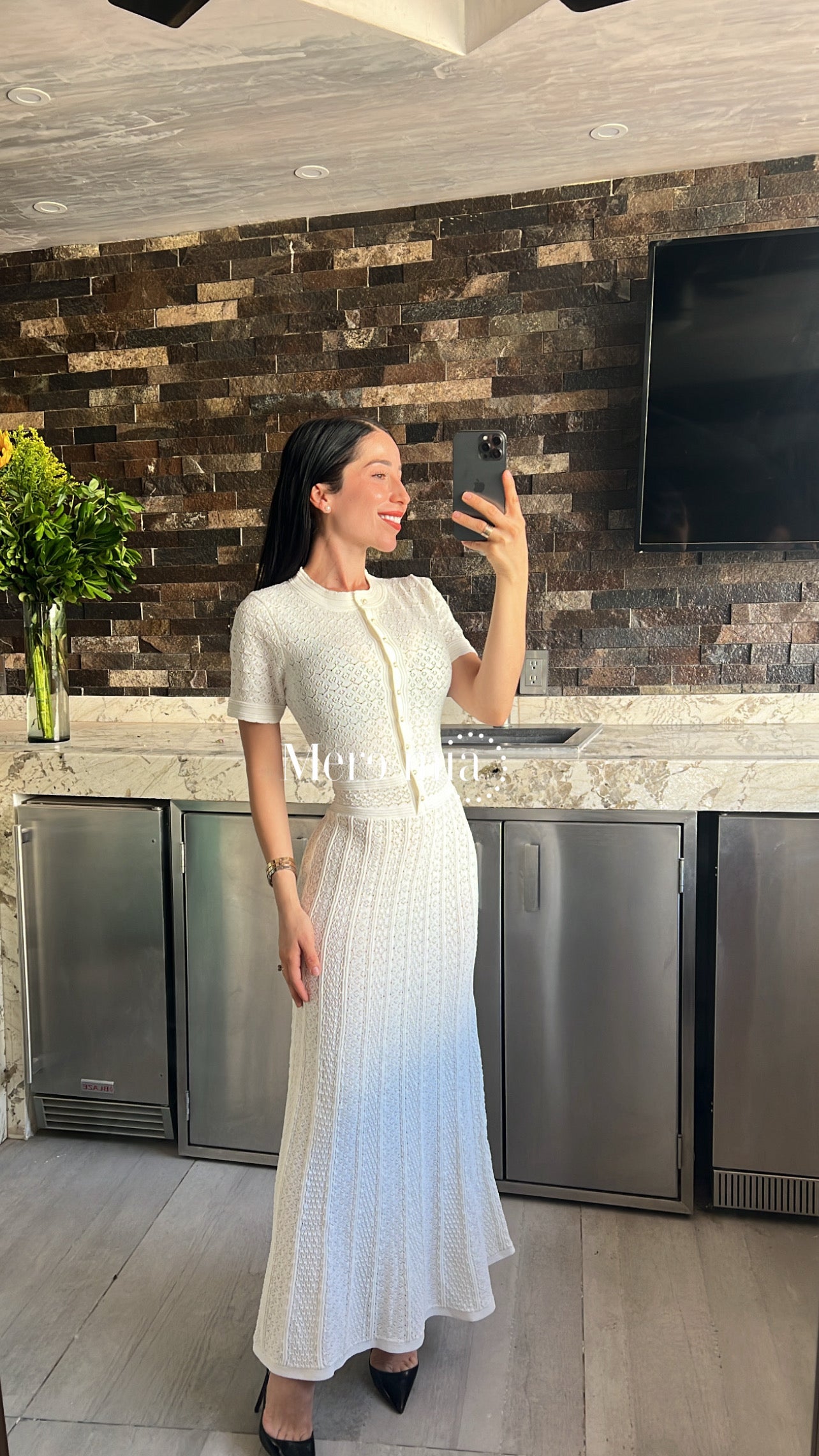 Vestido mc largo olg