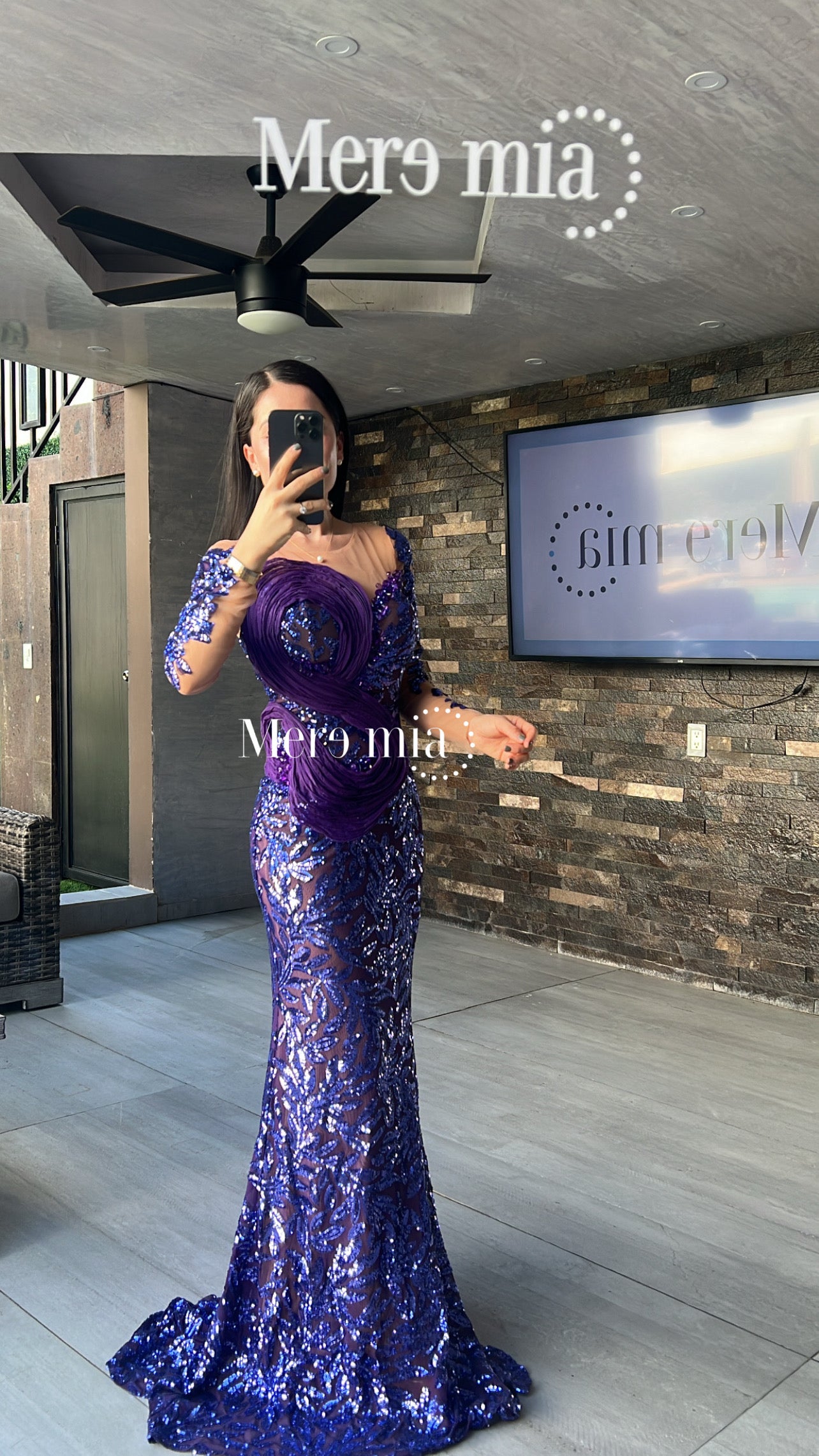 Vestido uva lent