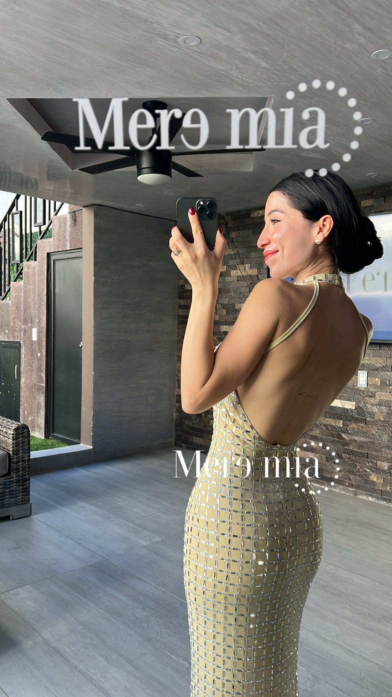 Vestido apl espalda v