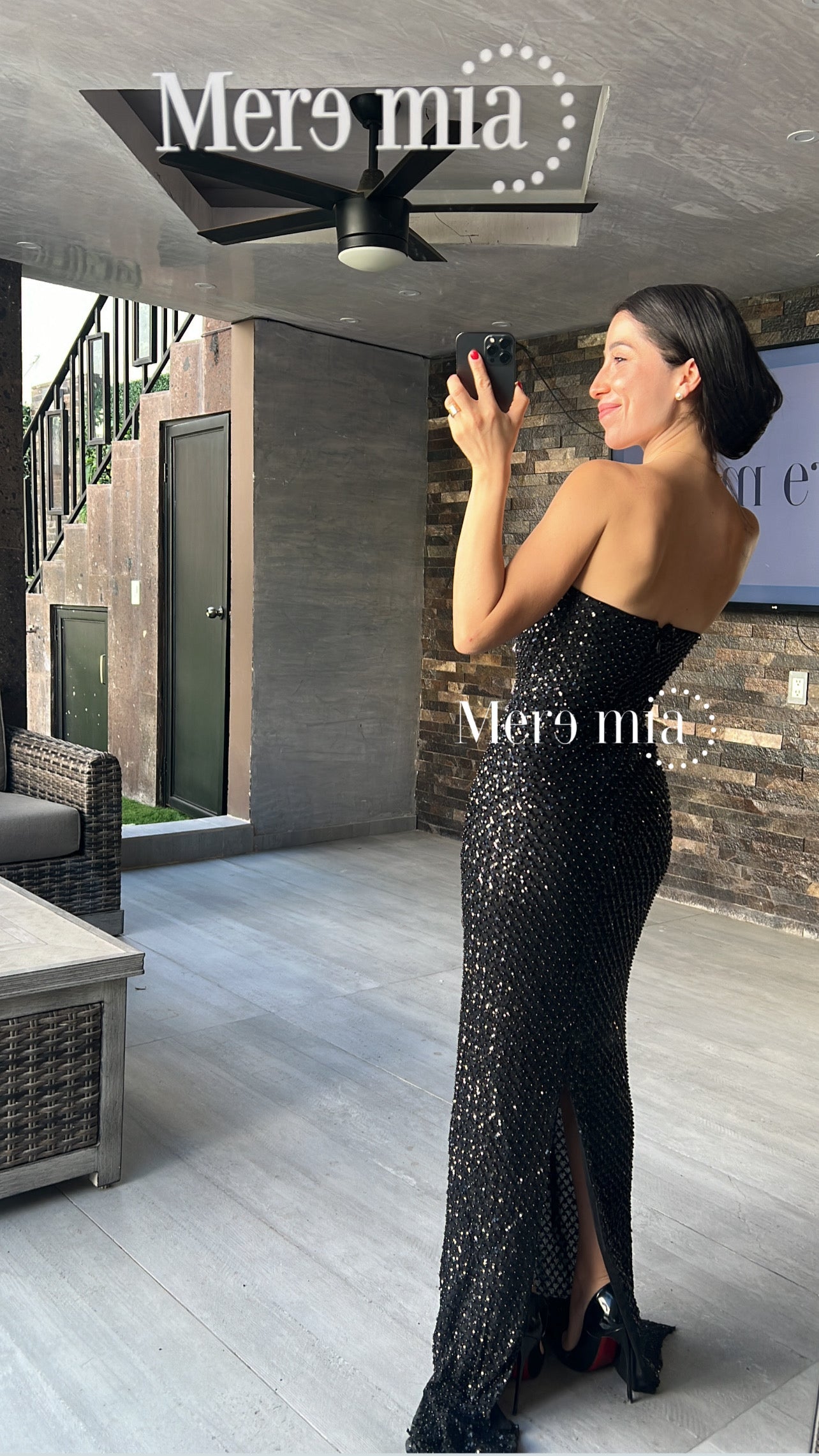 Vestido perlas lent largo