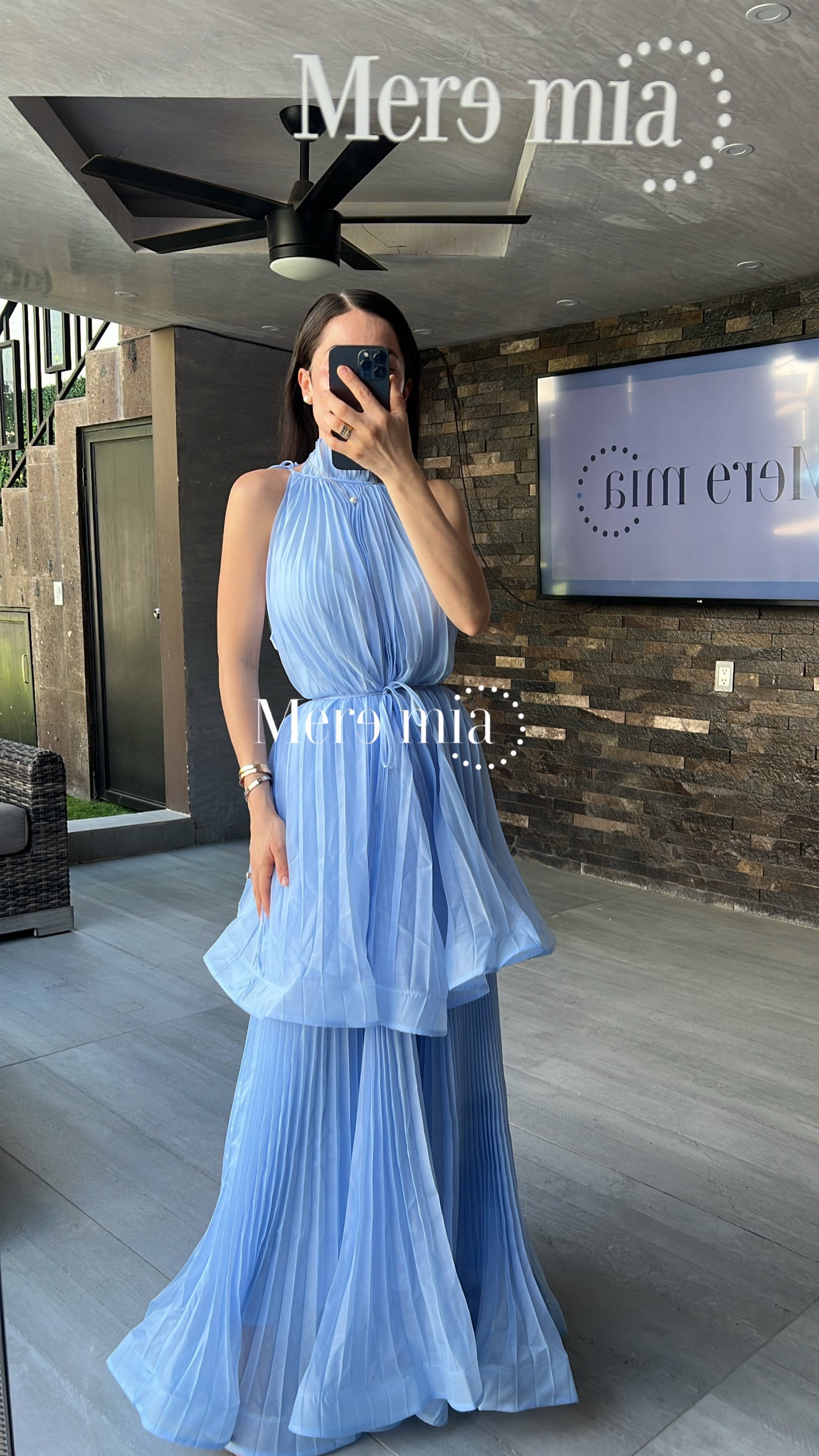Vestido olanes ampón