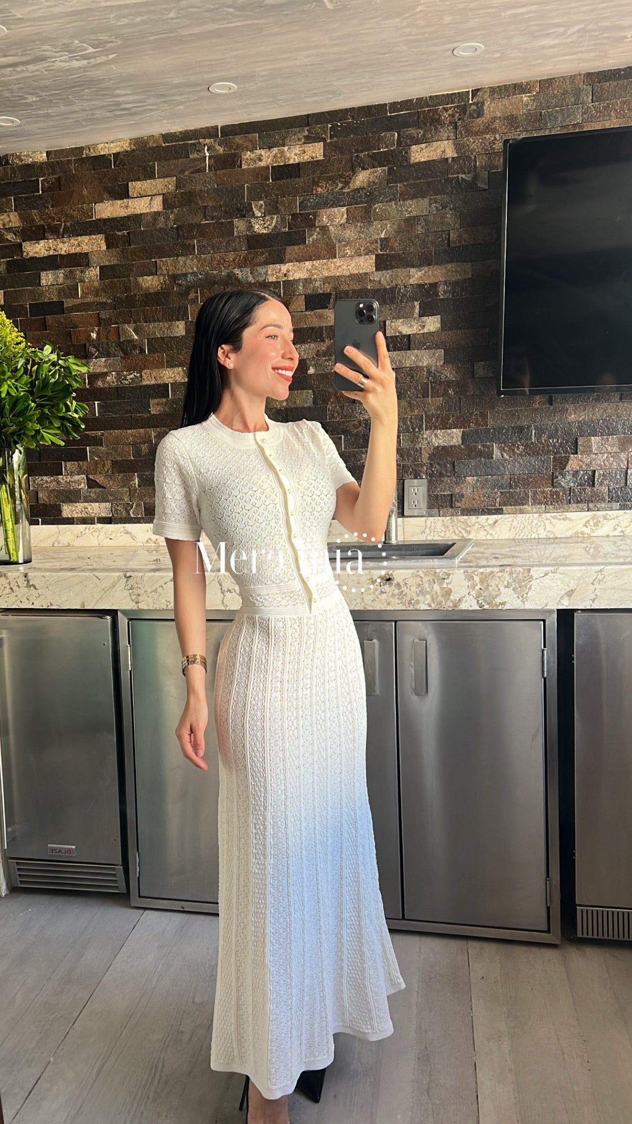 Vestido mc largo olg