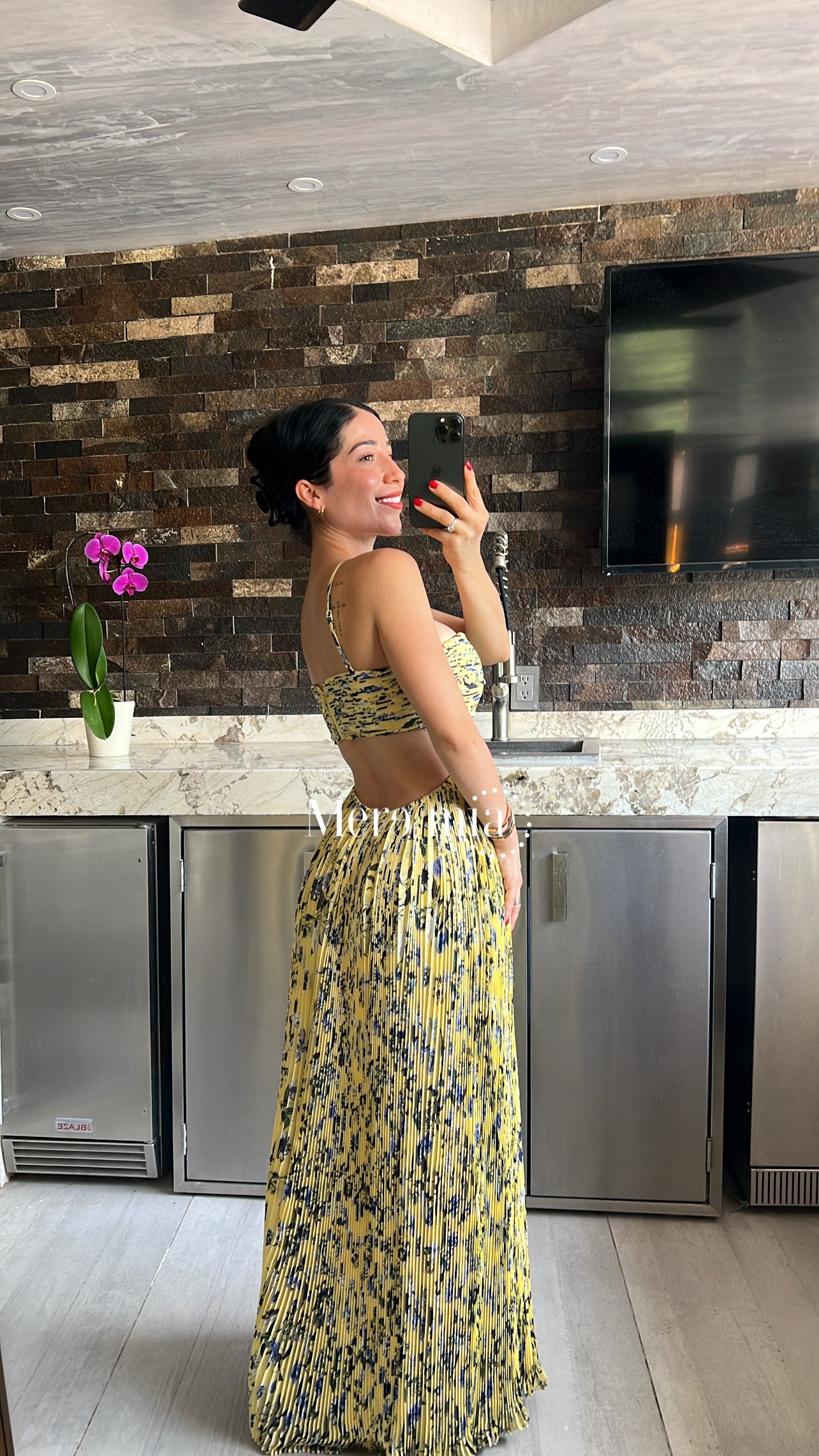 Vestido flores amarillo