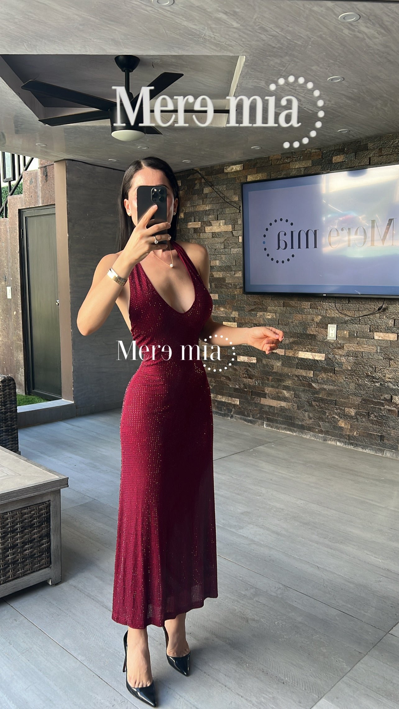 Vestido espalda suelto