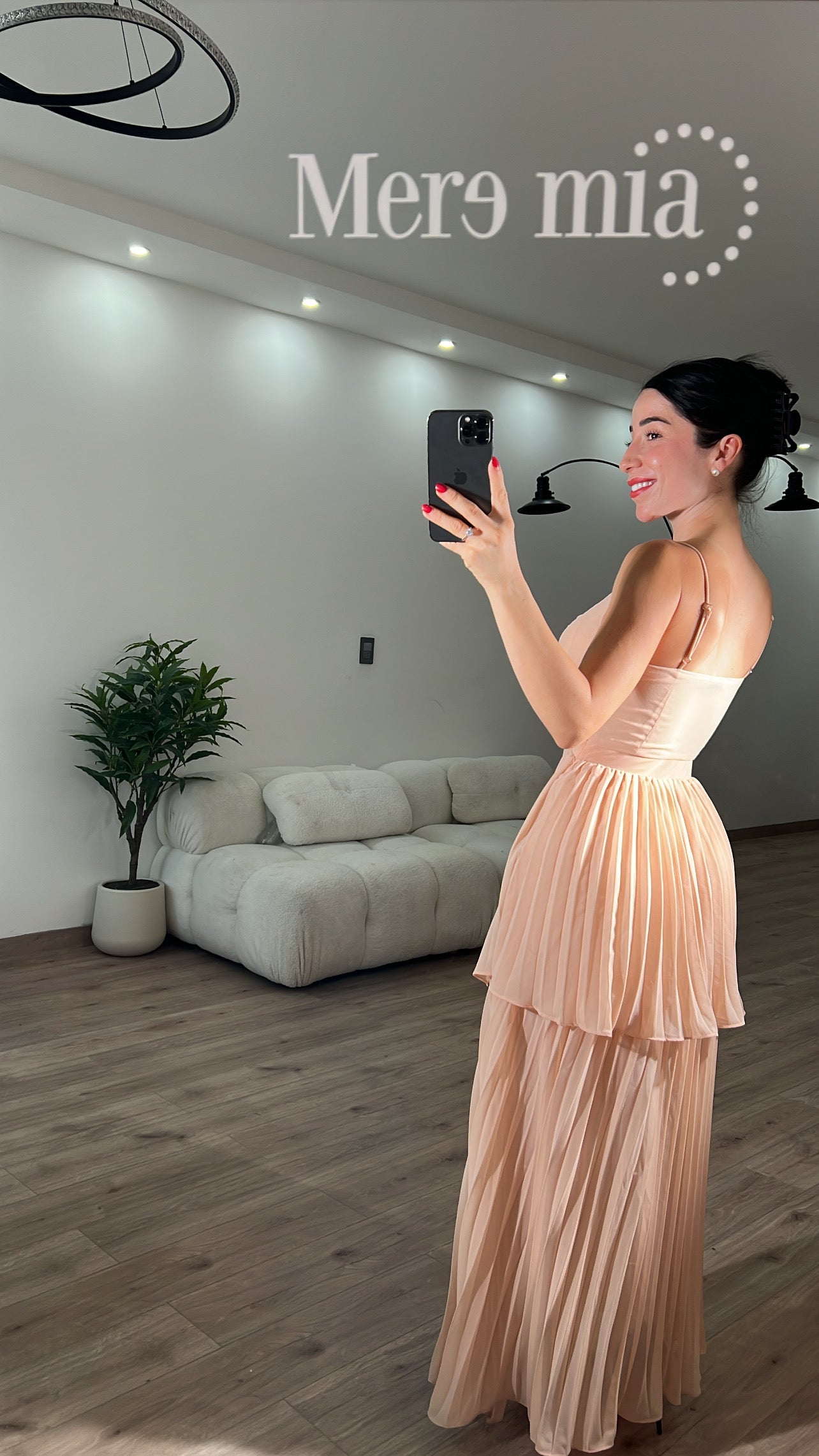 Vestido mariposa plisado