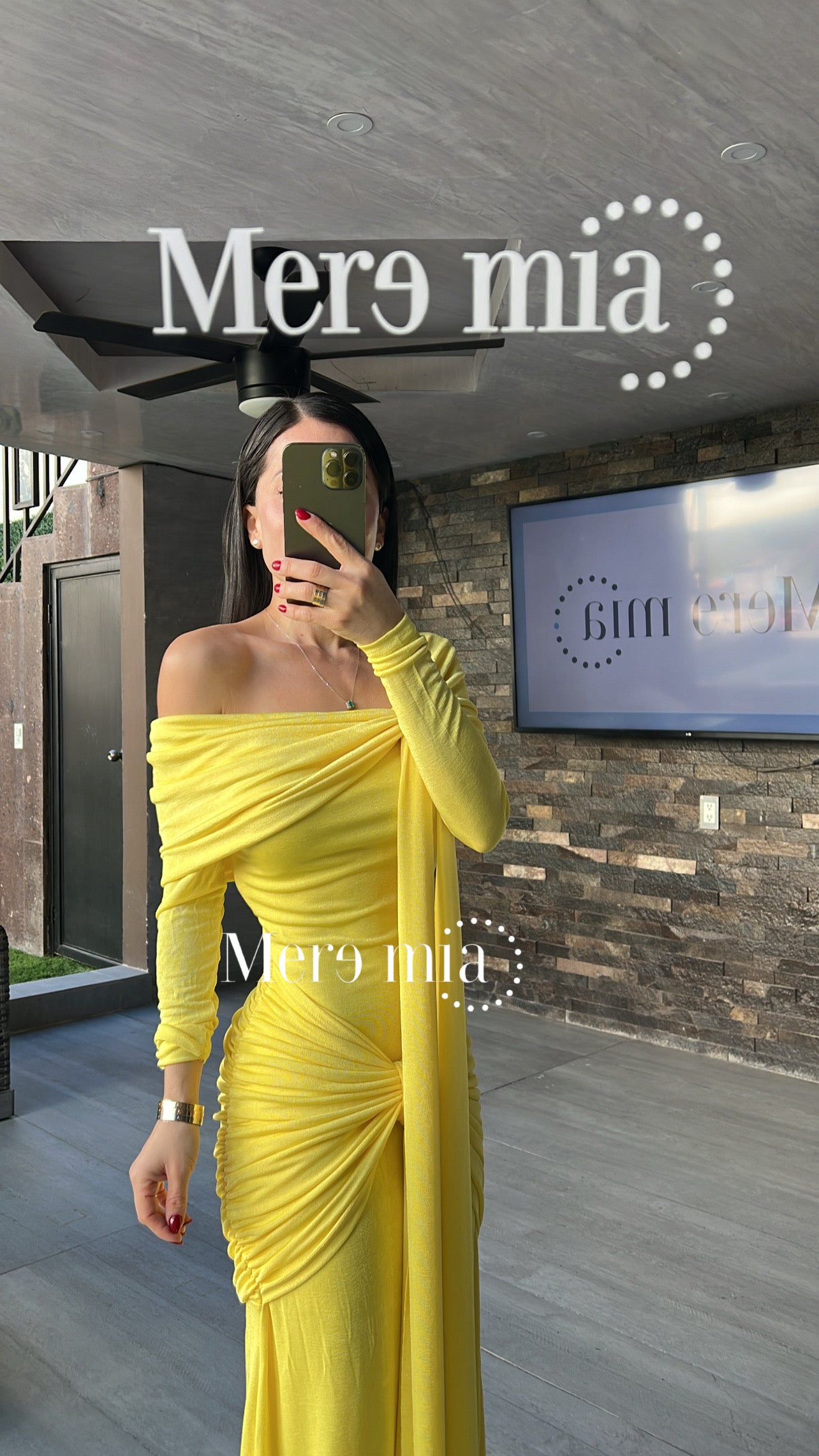 Vestido ml lado nudo