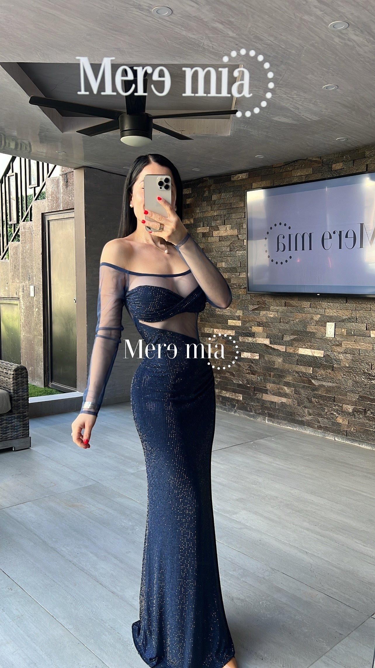 Vestido puntos ml malla