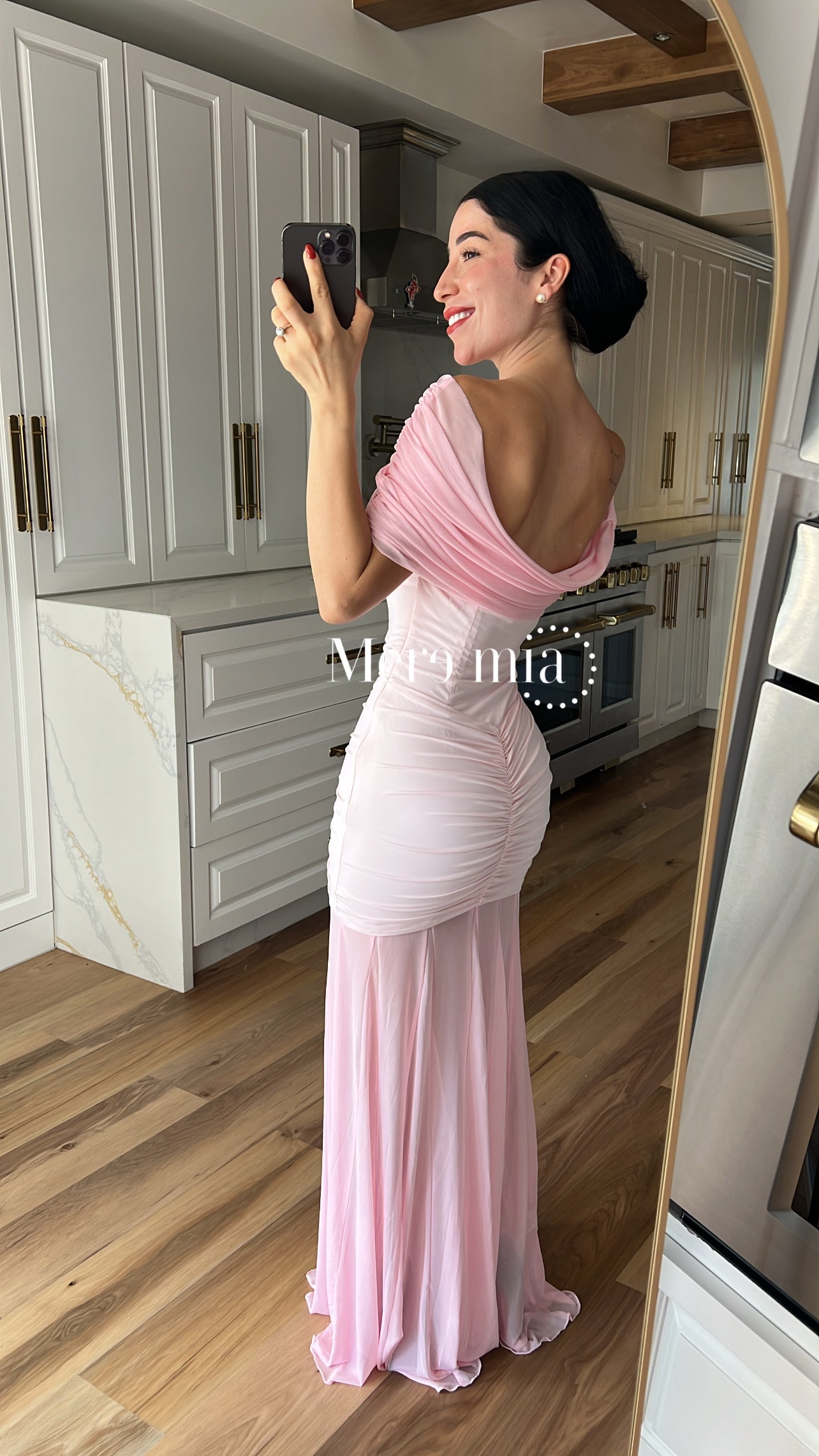 Vestido plisado hom