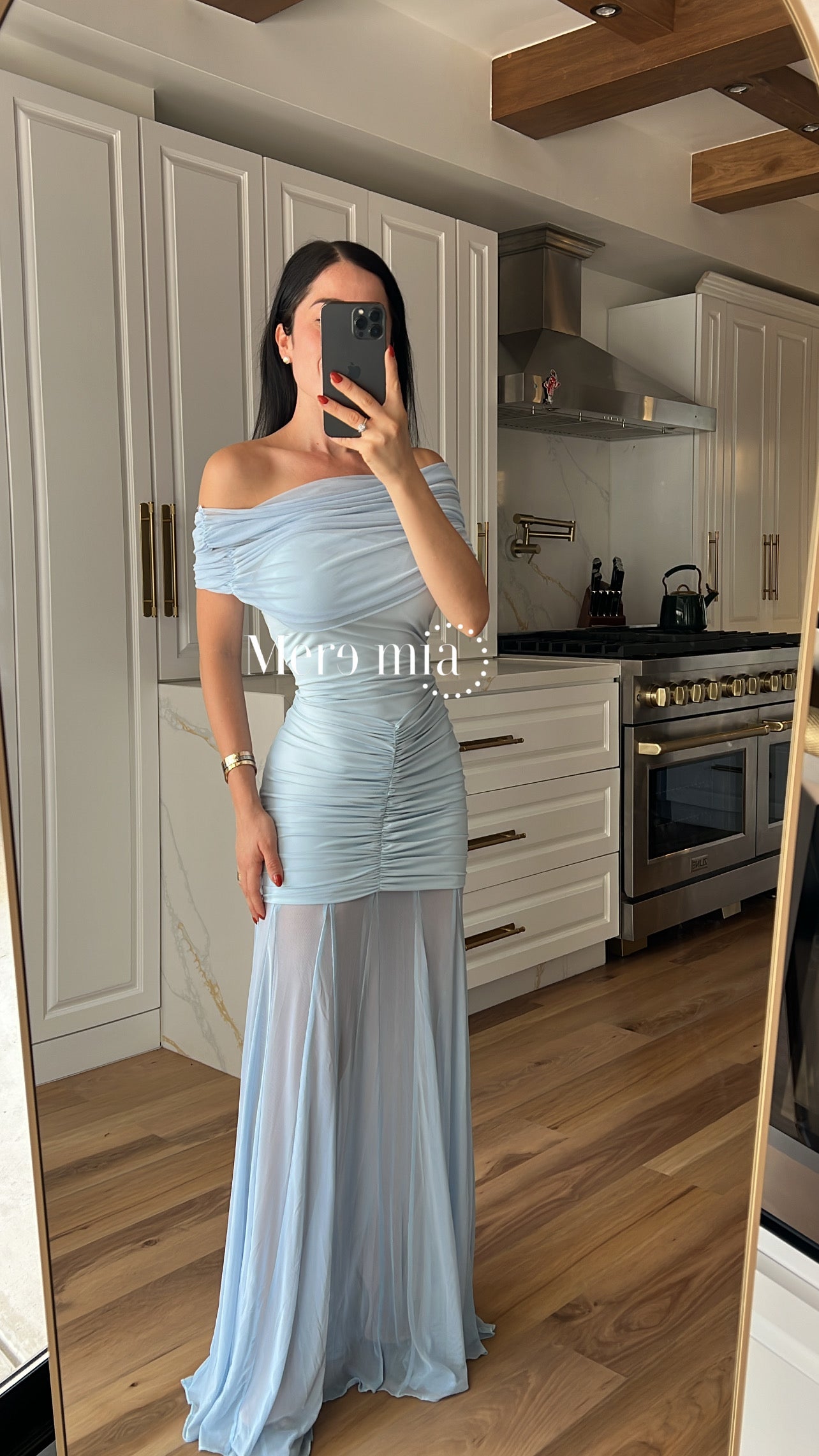 Vestido plisado hom