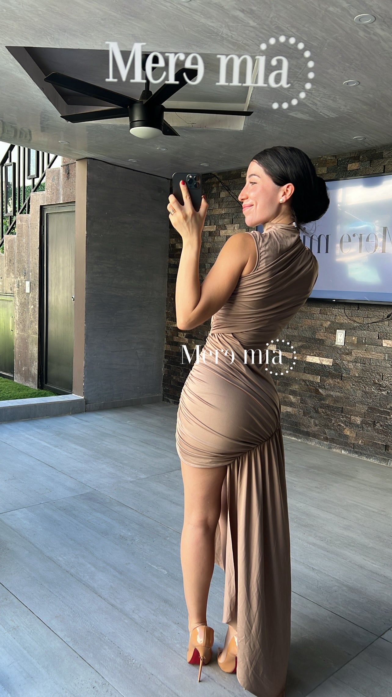 Vestido cruzado estola