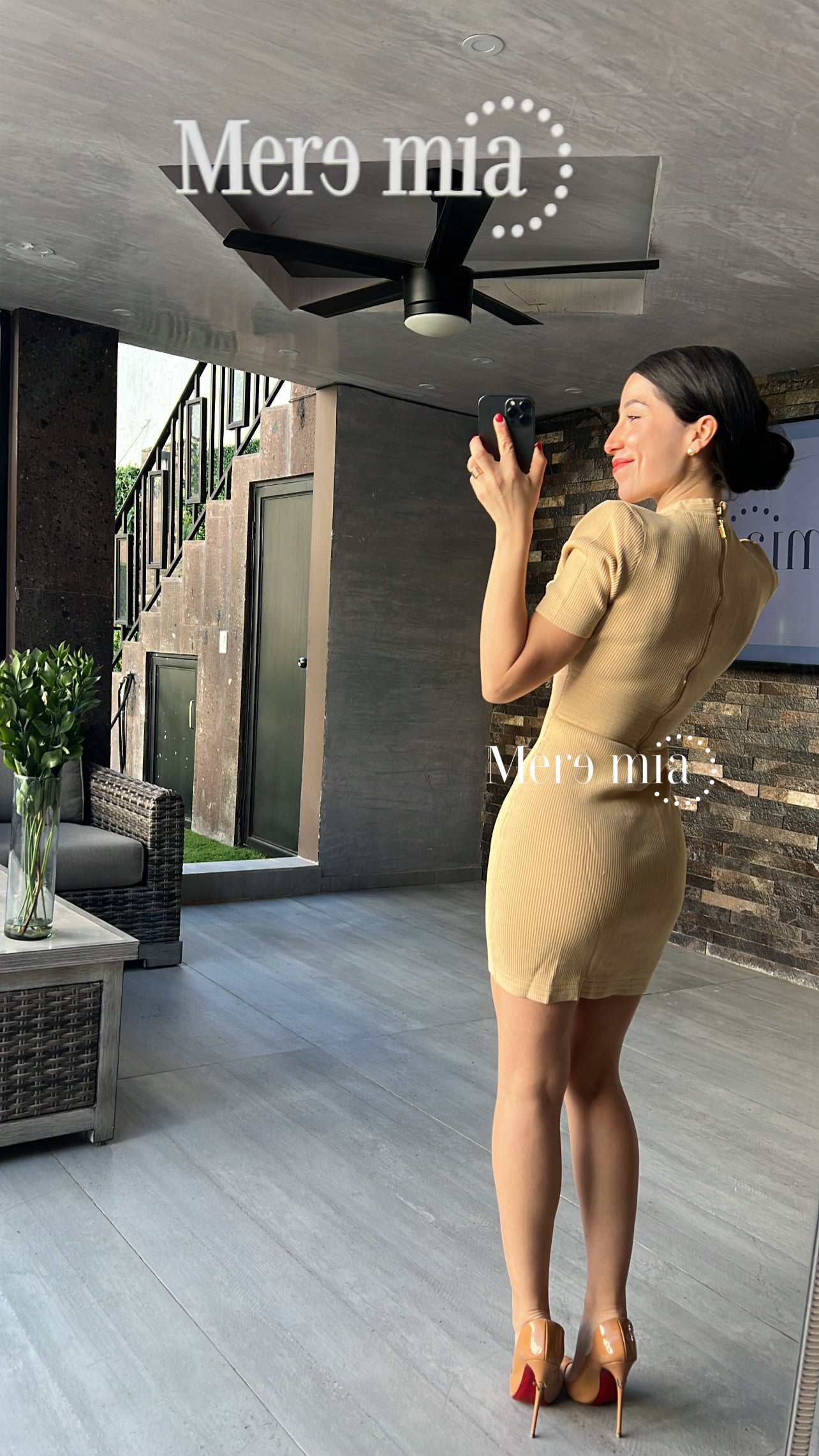Vestido coff botones V