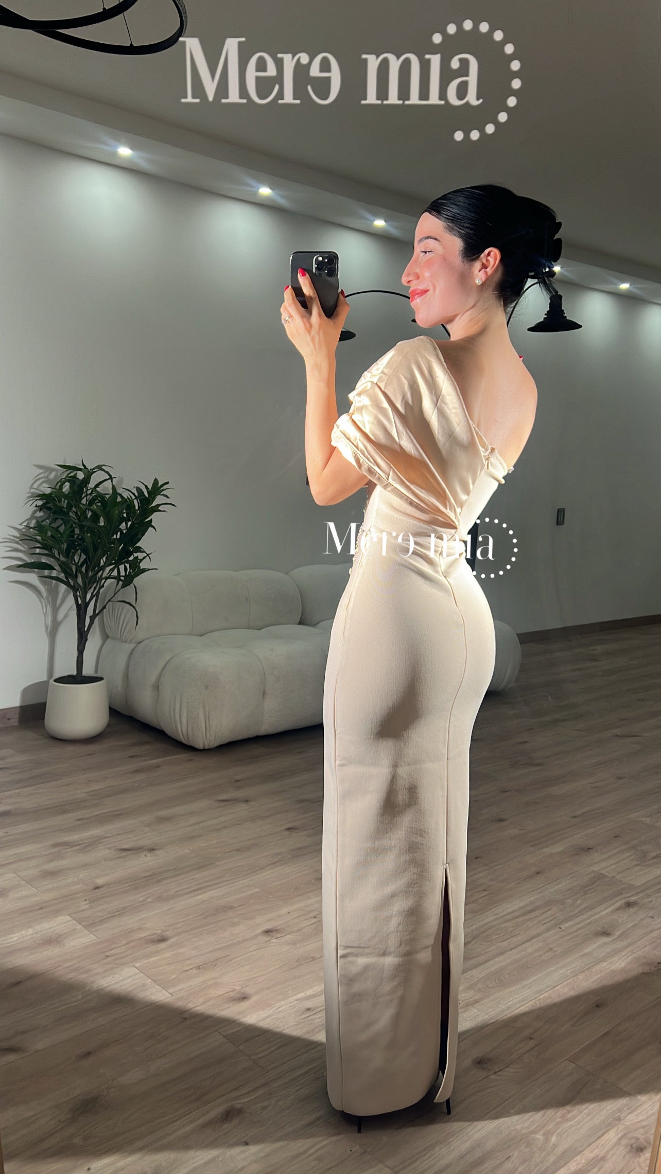 Vestido ramas tul