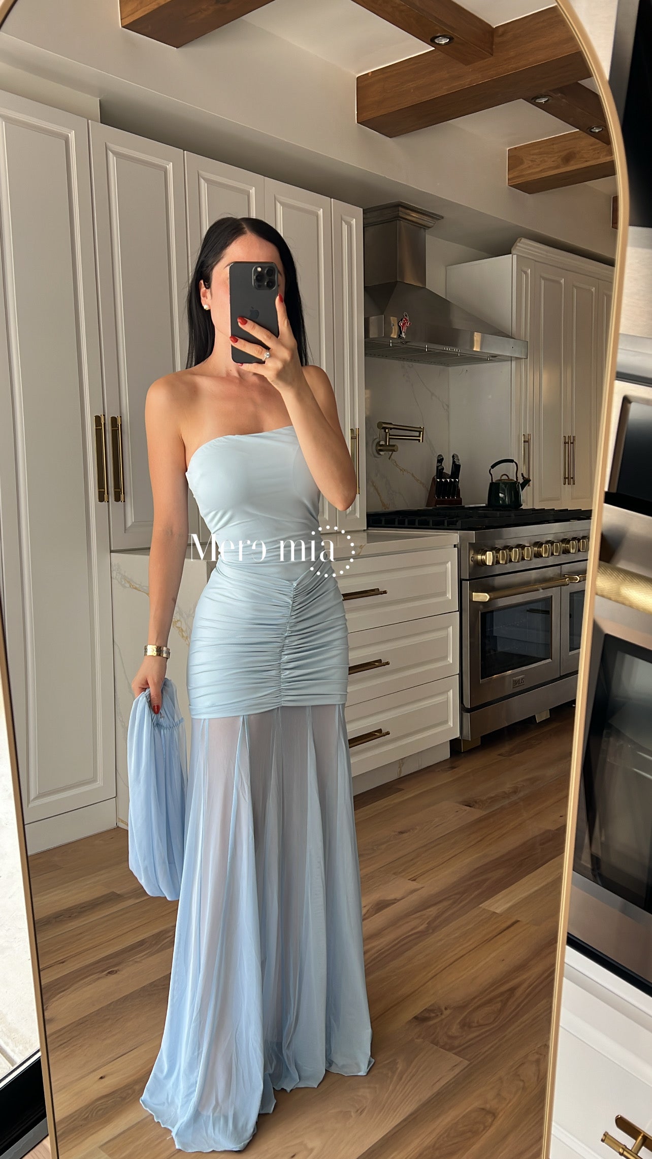 Vestido plisado hom
