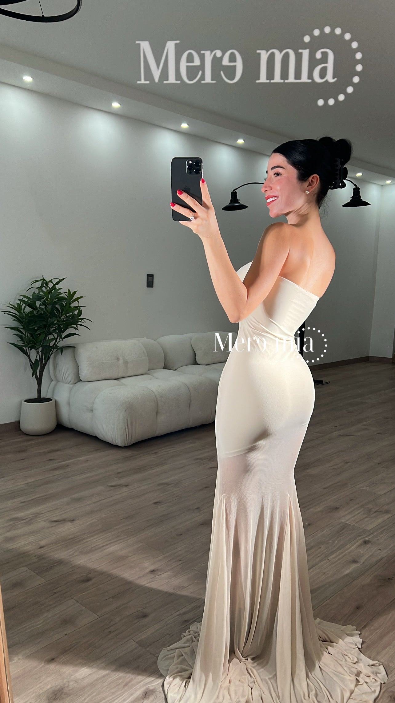 Vestido malla abajo