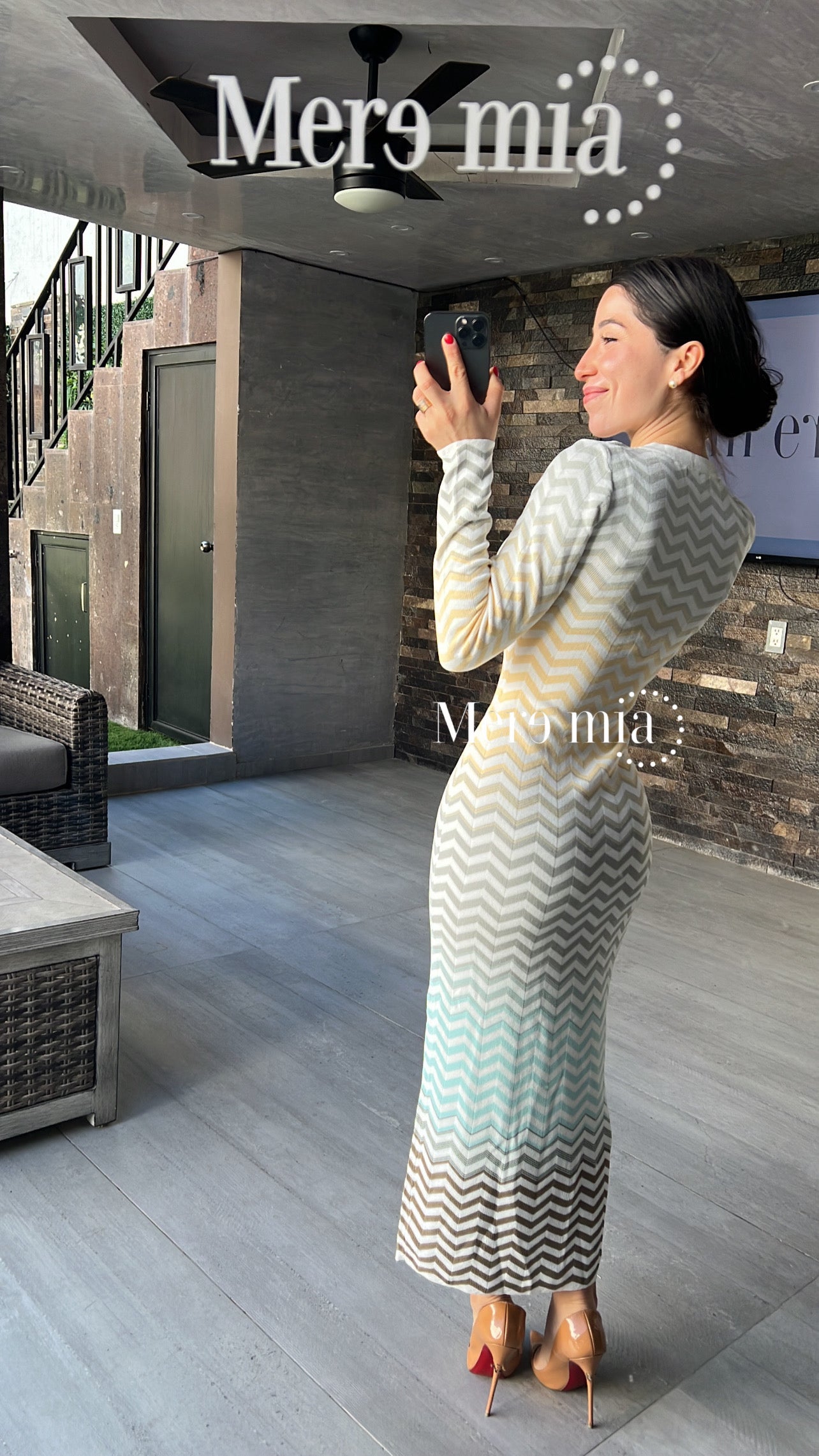 Vestido zic zac