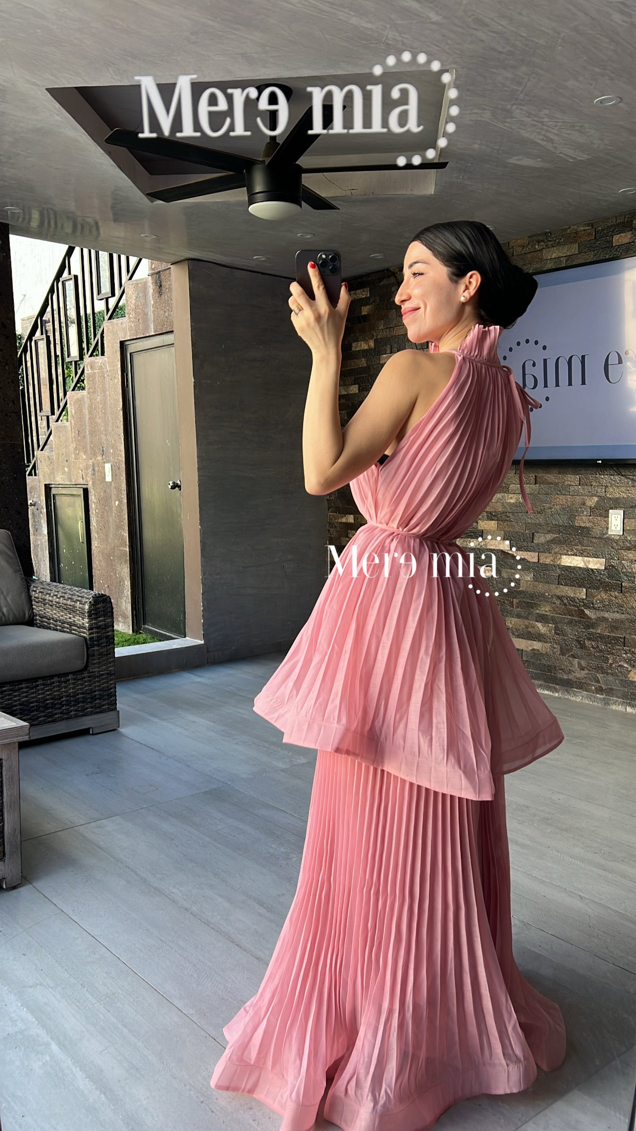 Vestido olanes ampón