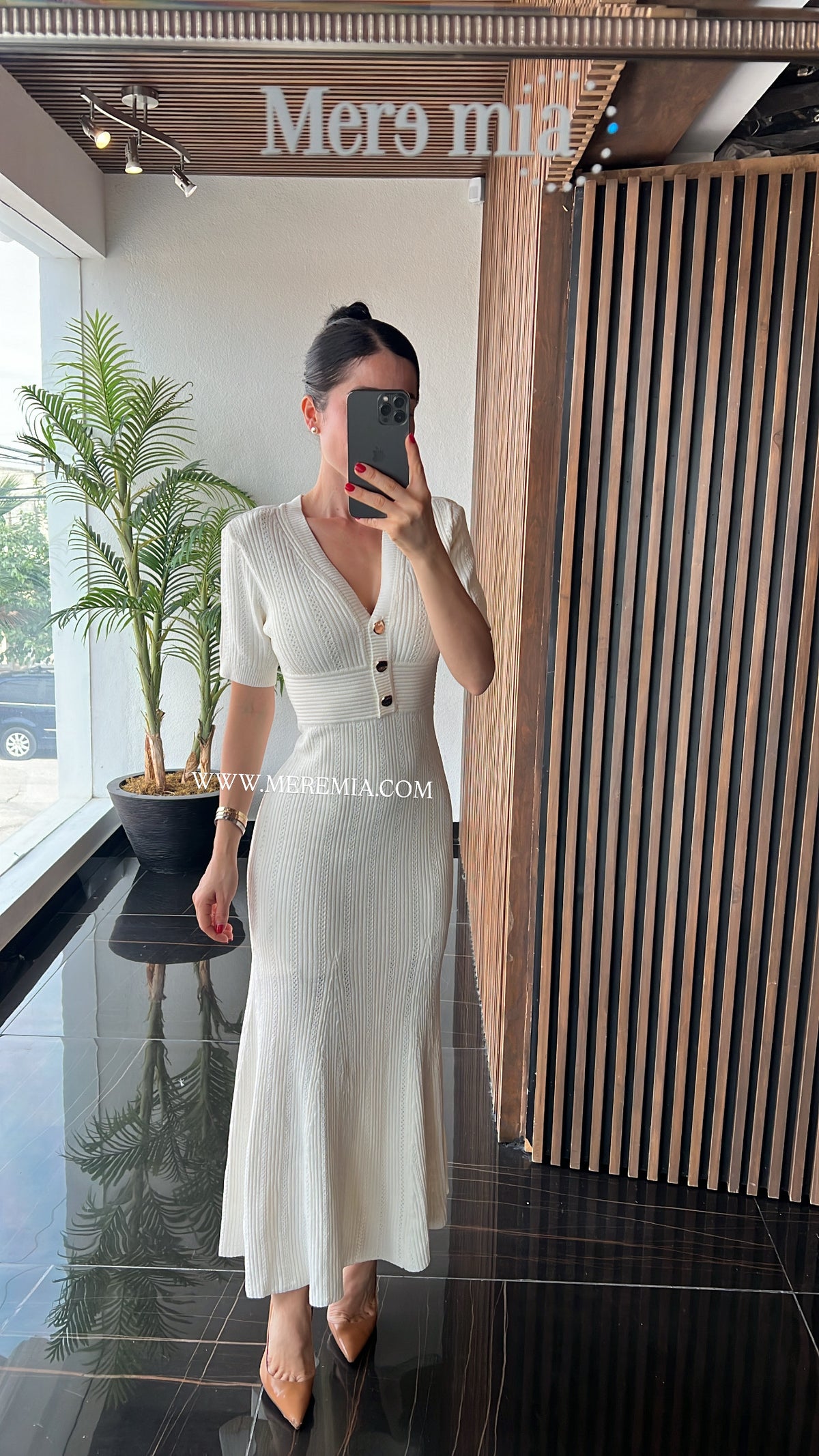 Vestido rayado mc
