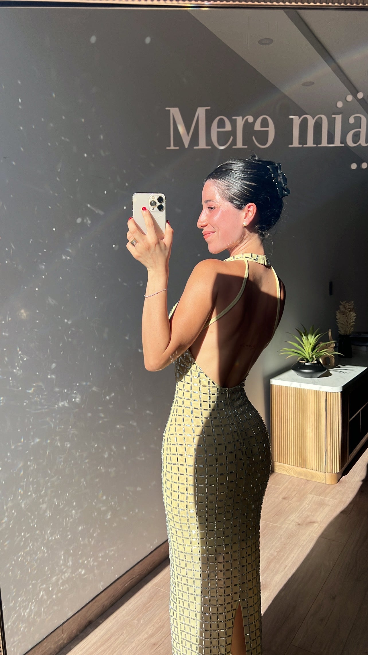 Vestido apl espalda v
