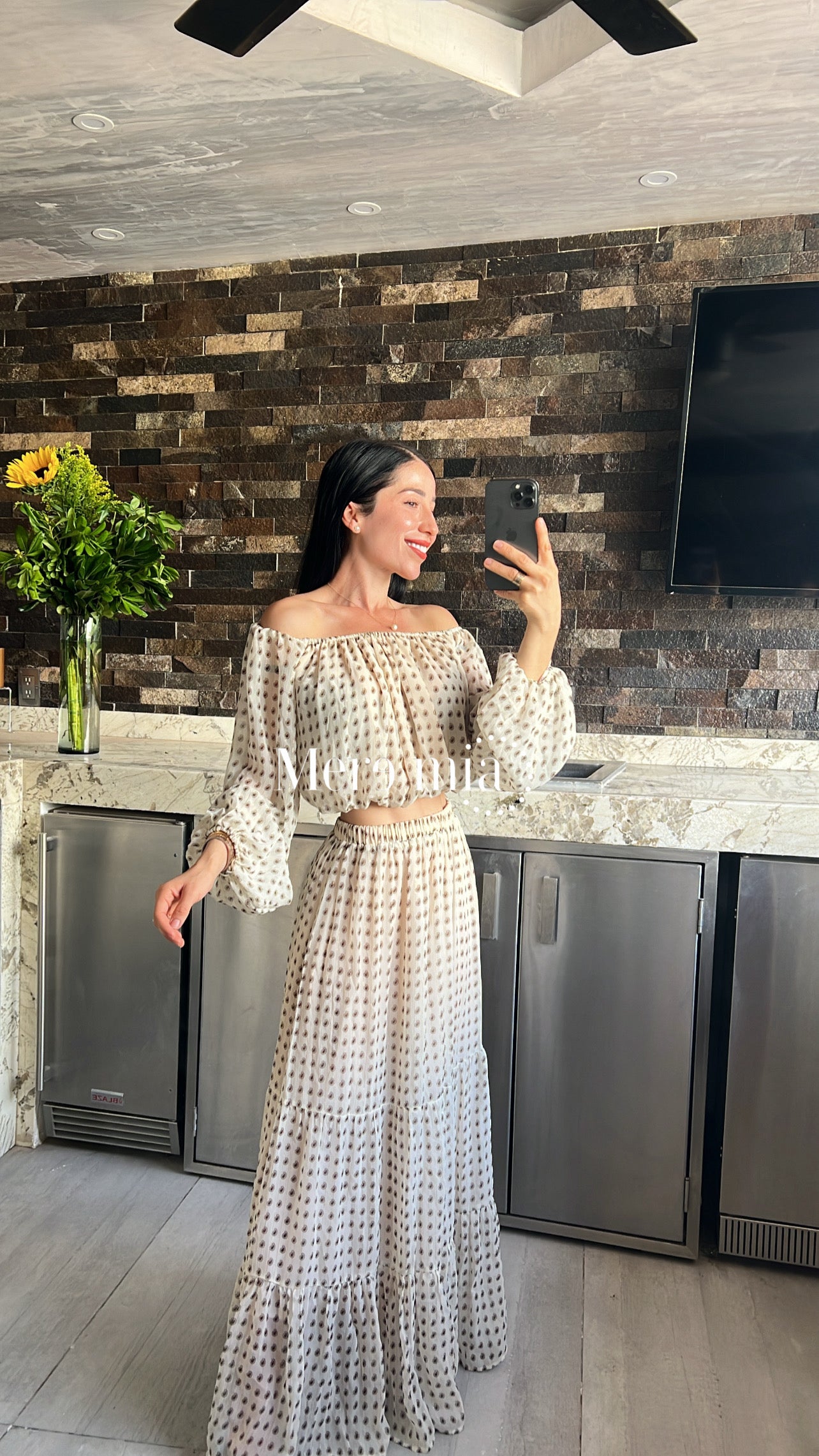 Conjunto plisado puntos