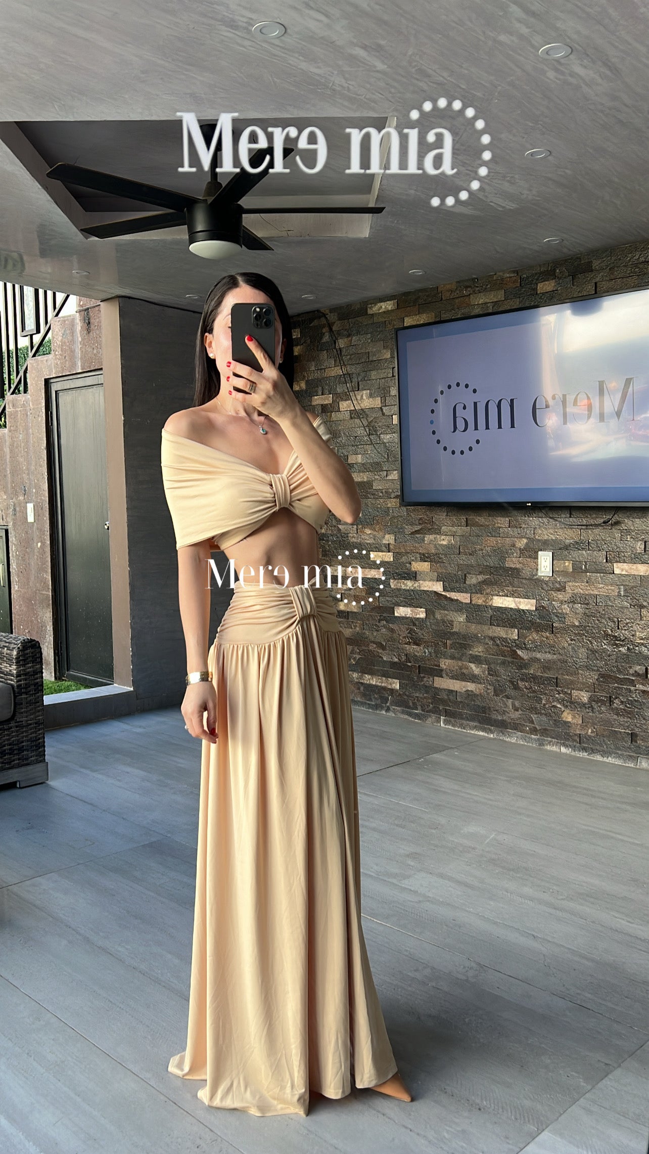 Conjunto plisado moño plisado