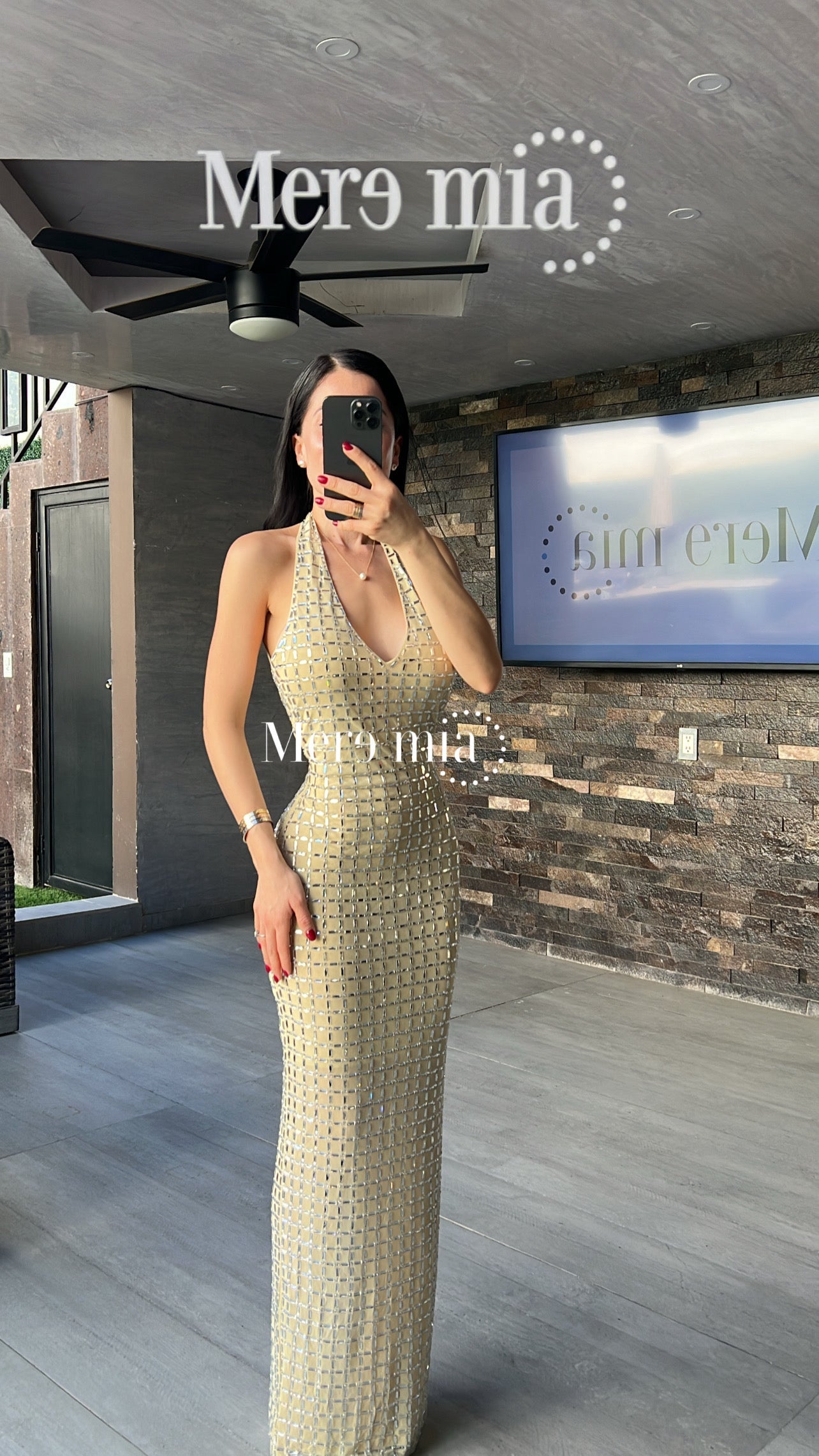 Vestido apl espalda v