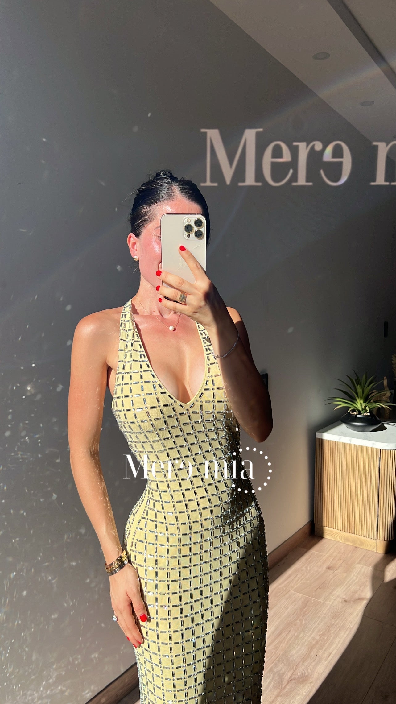 Vestido apl espalda v