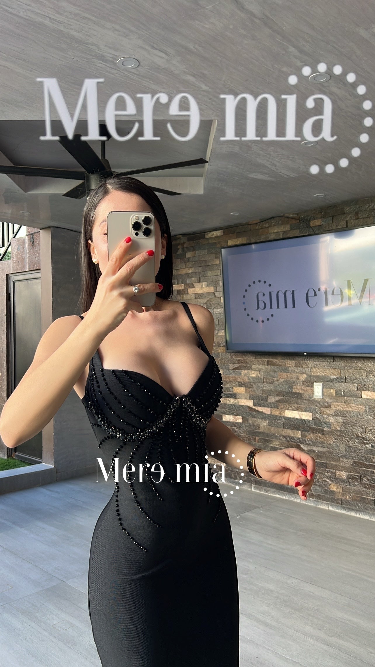 Vestido lent copas