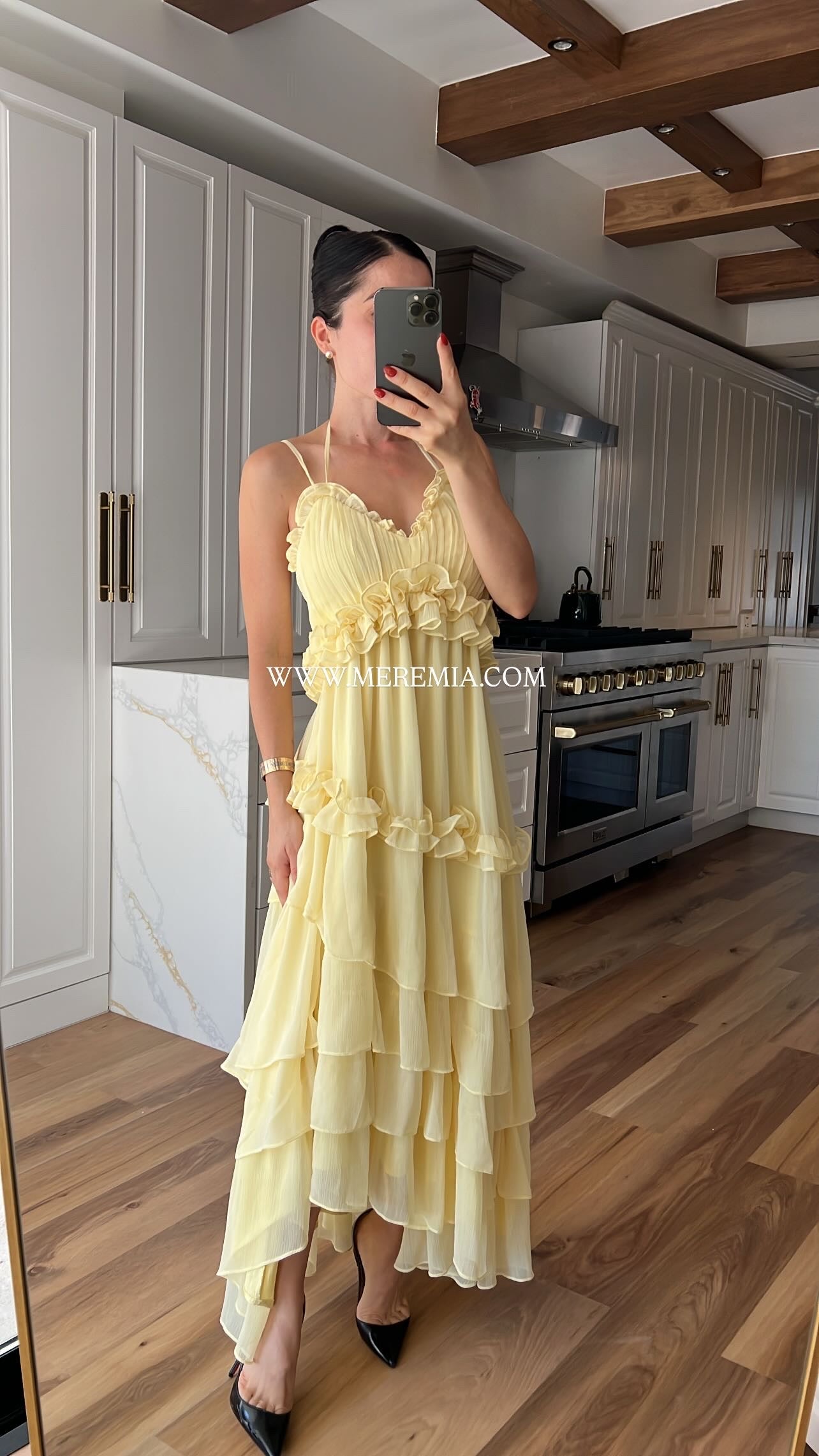 Vestido amarillo Olanes