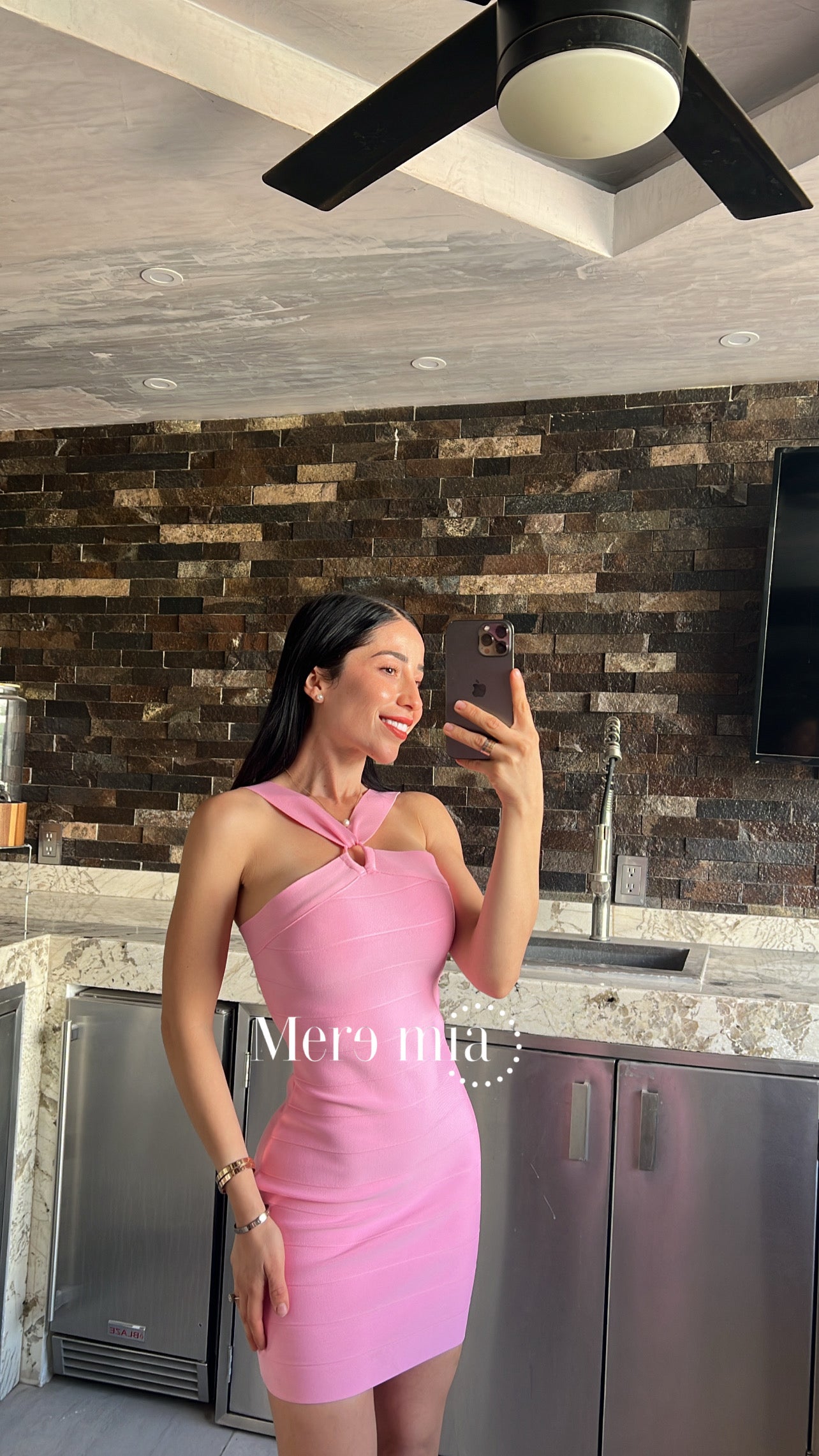 Vestido rosa tirantes V