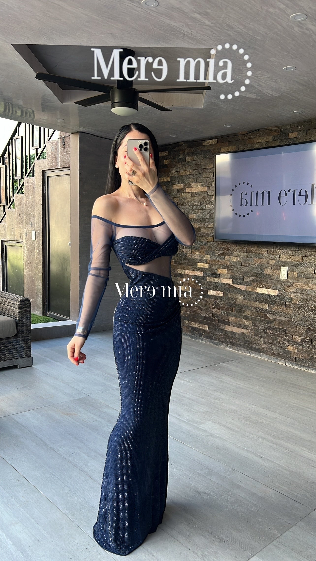 Vestido puntos ml malla