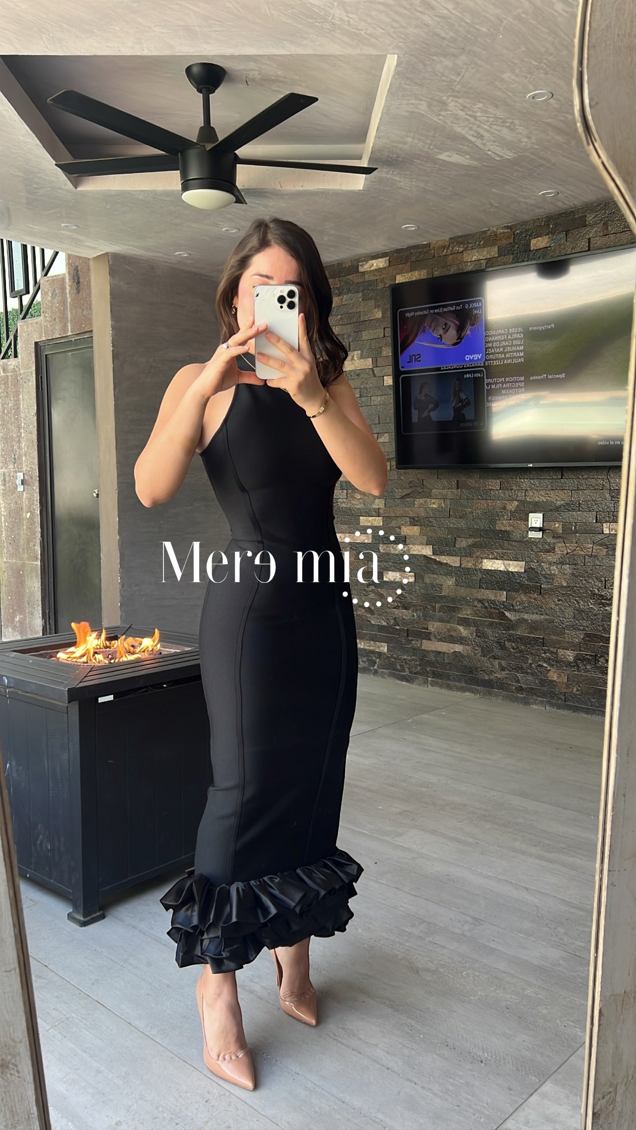 Vestido negro olan abajo – Meremiamx