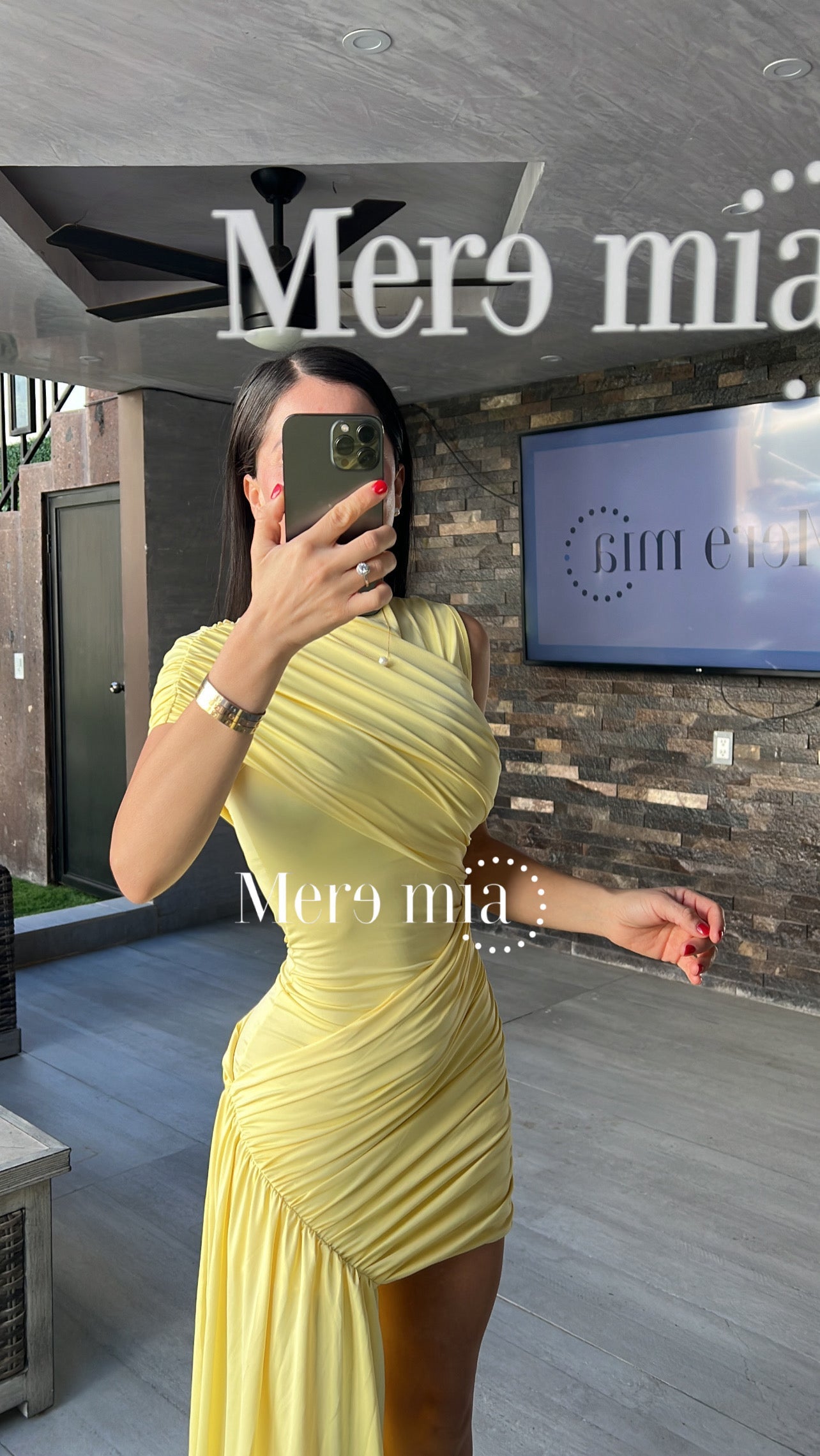 Vestido cruzado estola
