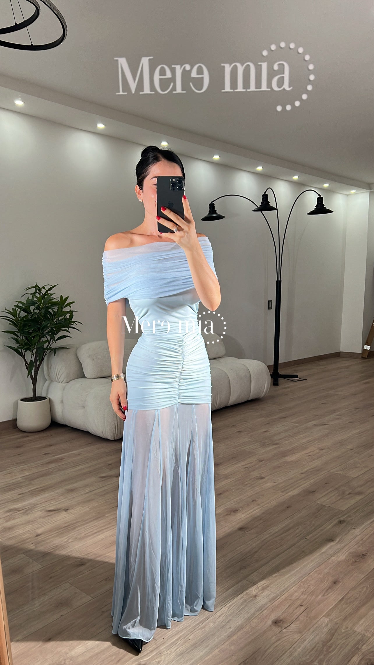 Vestido plisado hom