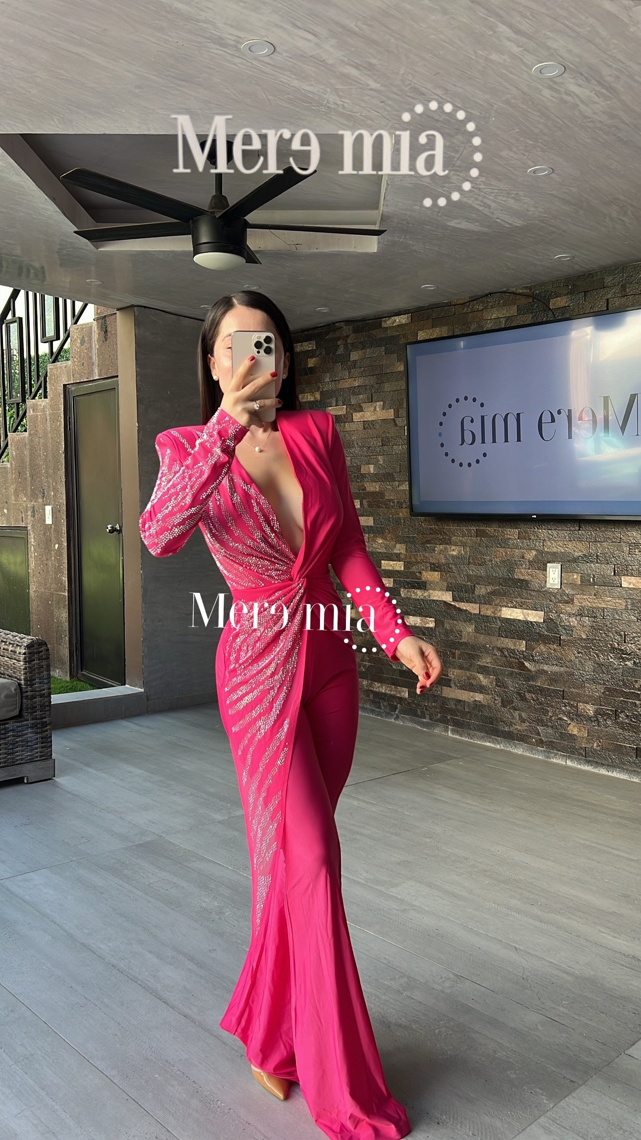 Jumpsuit rosa plata ml