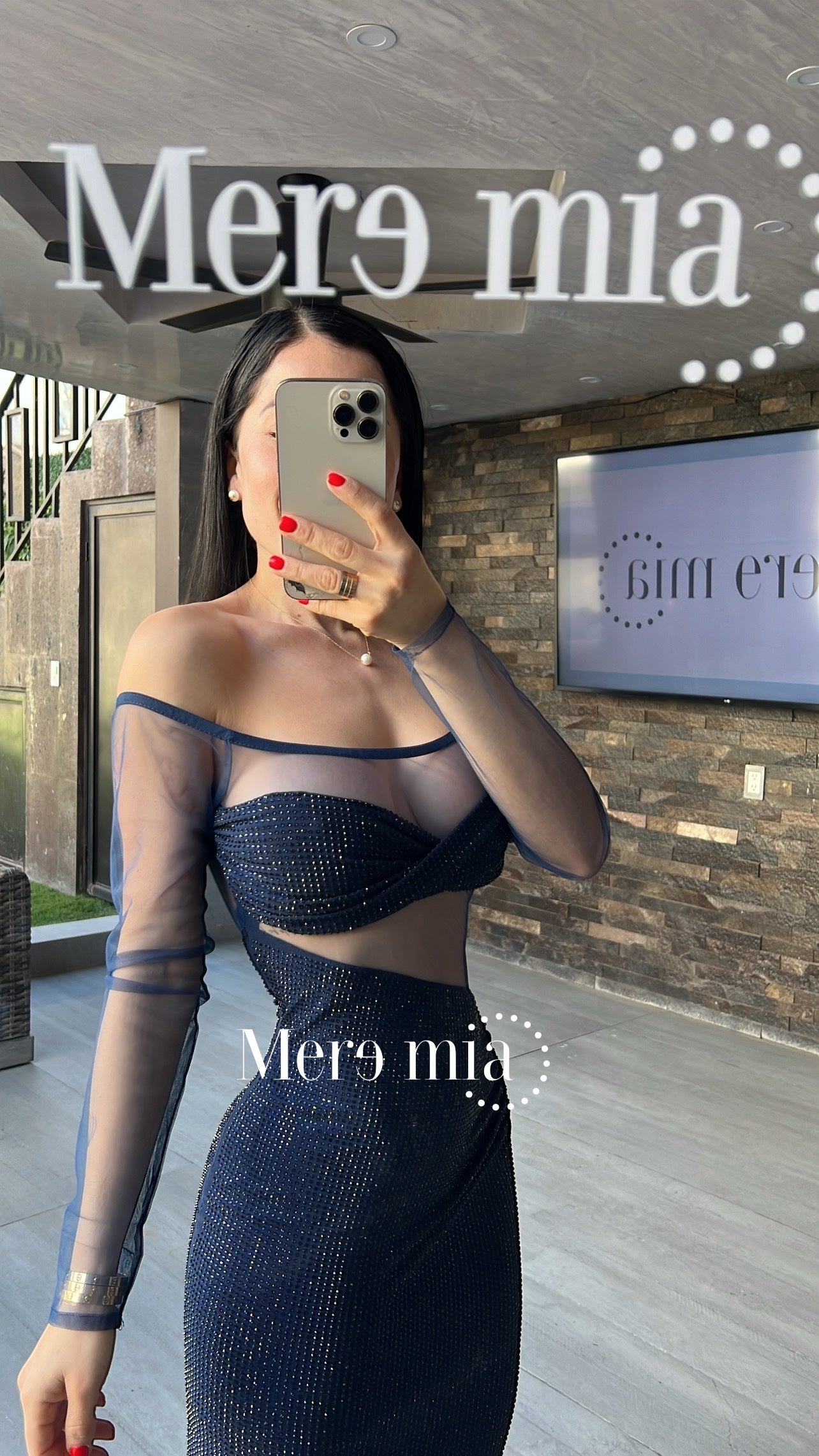 Vestido puntos ml malla