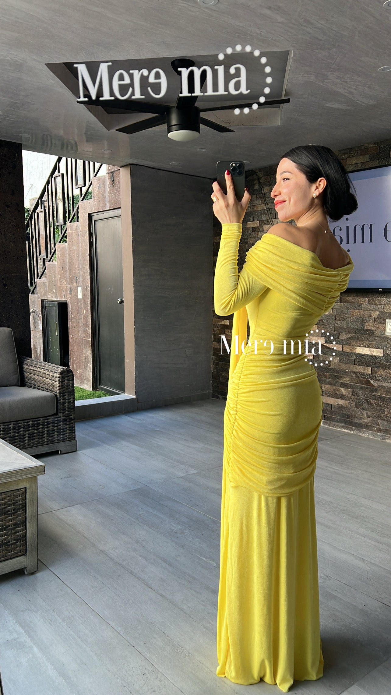 Vestido ml lado nudo