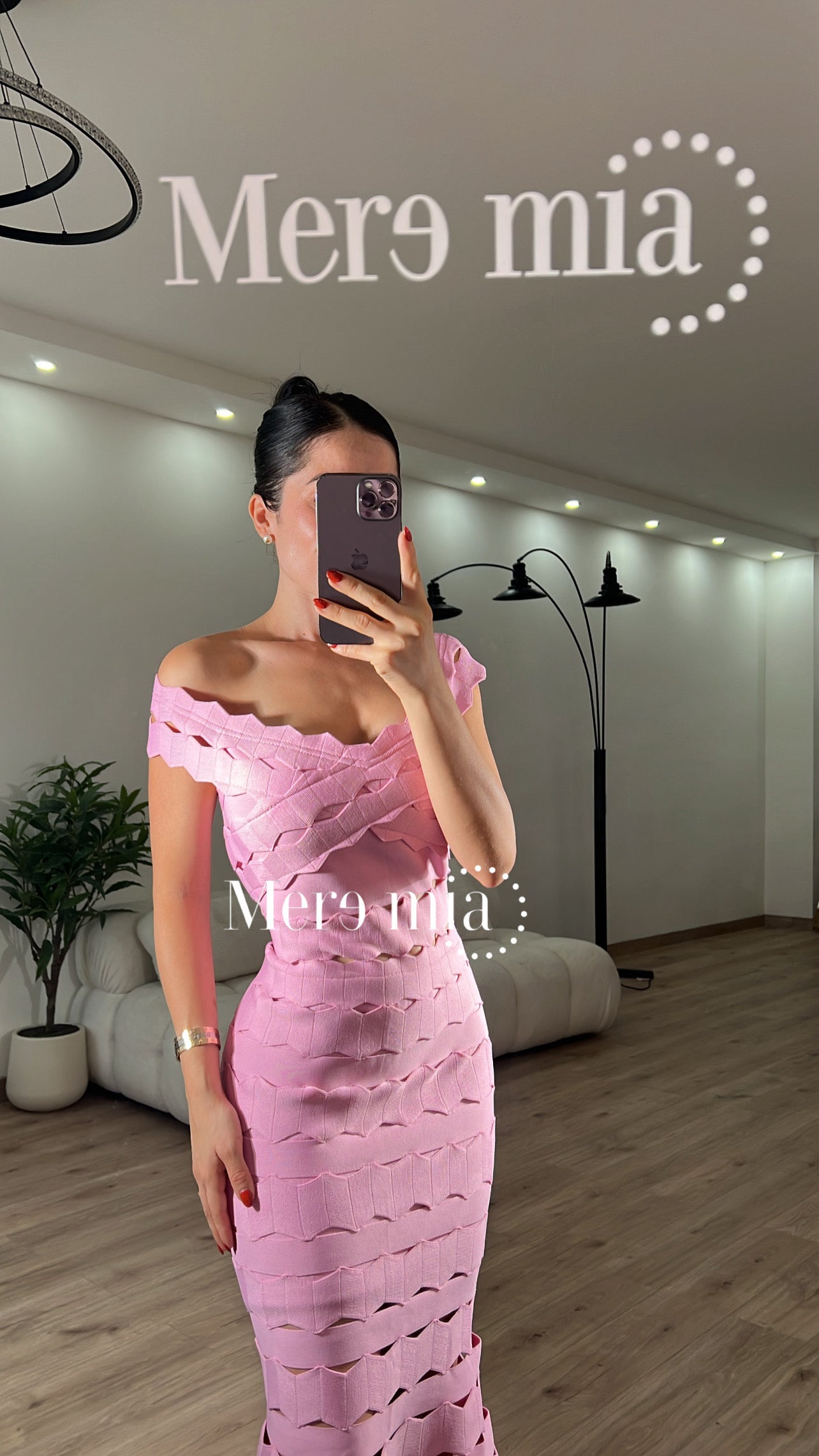 Vestido bug ruff hombros