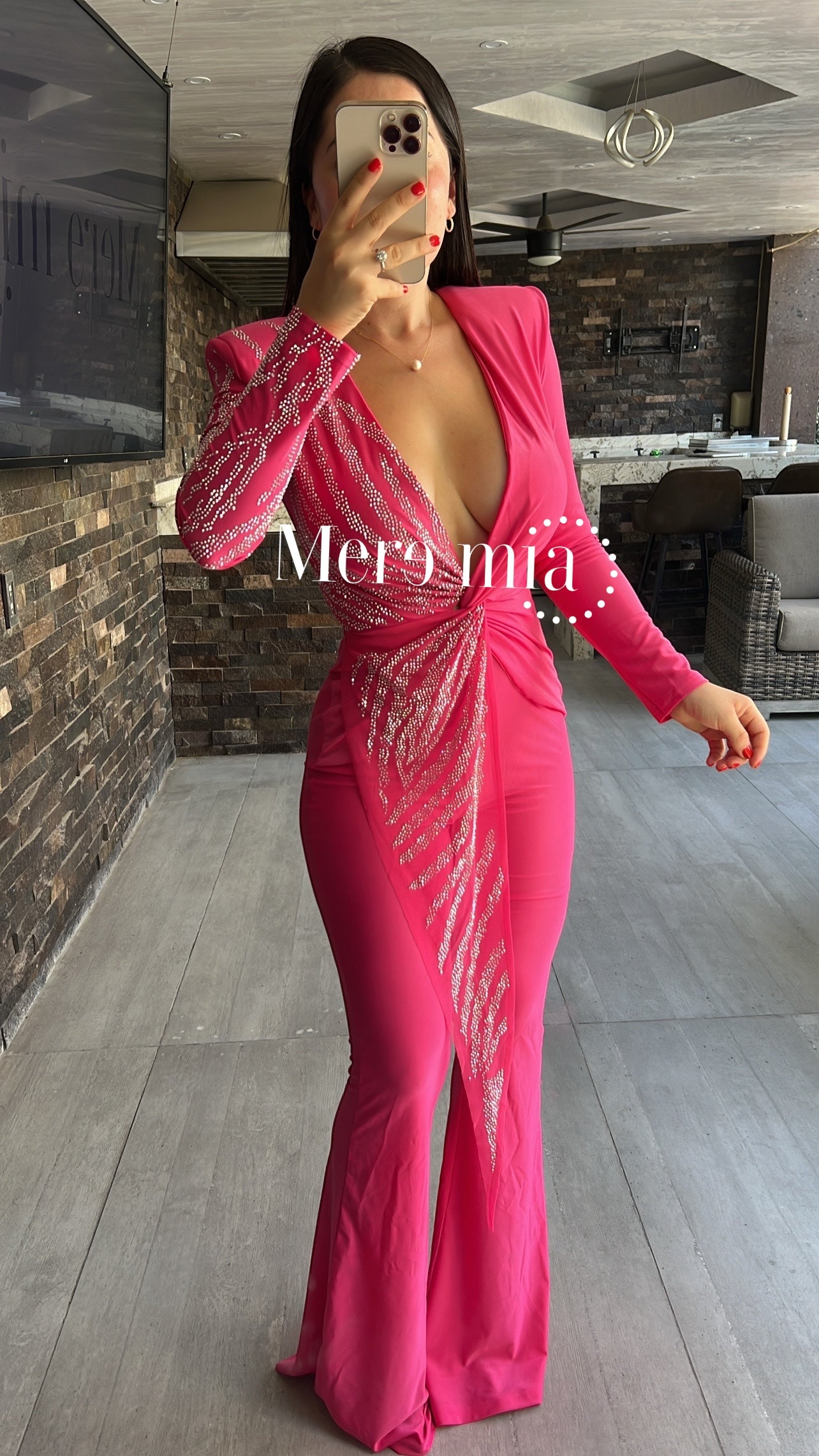 Jumpsuit rosa plata ml