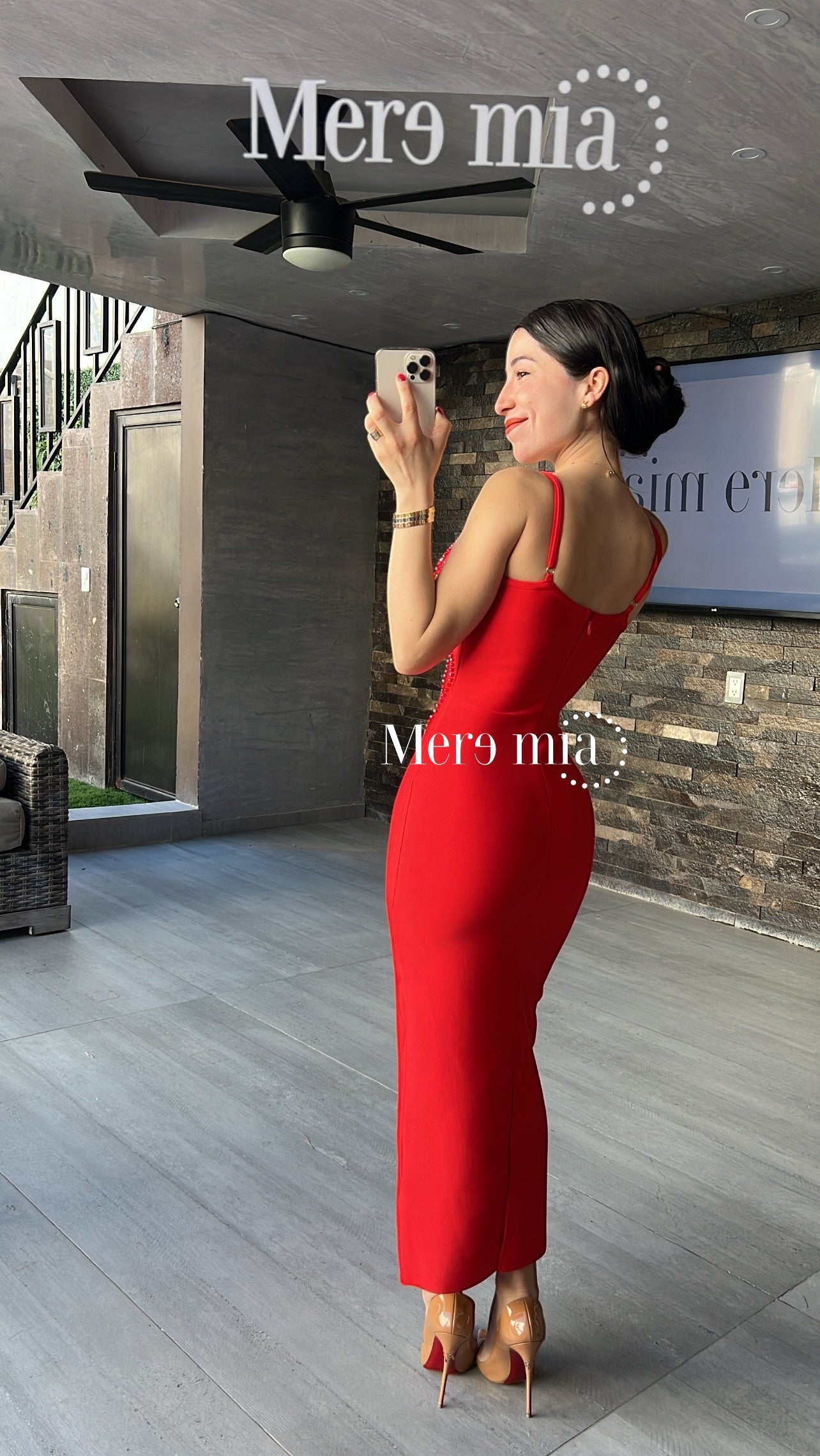 Vestido lent copas