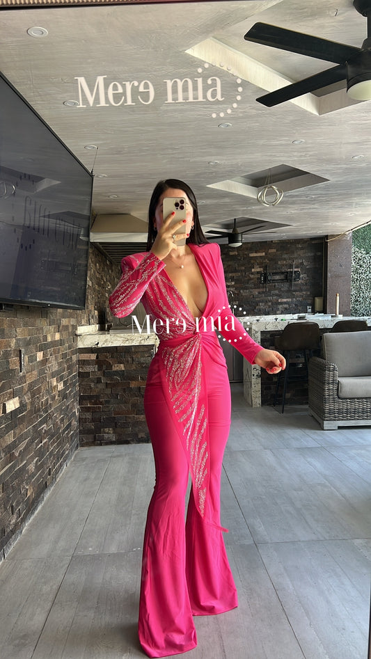 Jumpsuit rosa plata ml