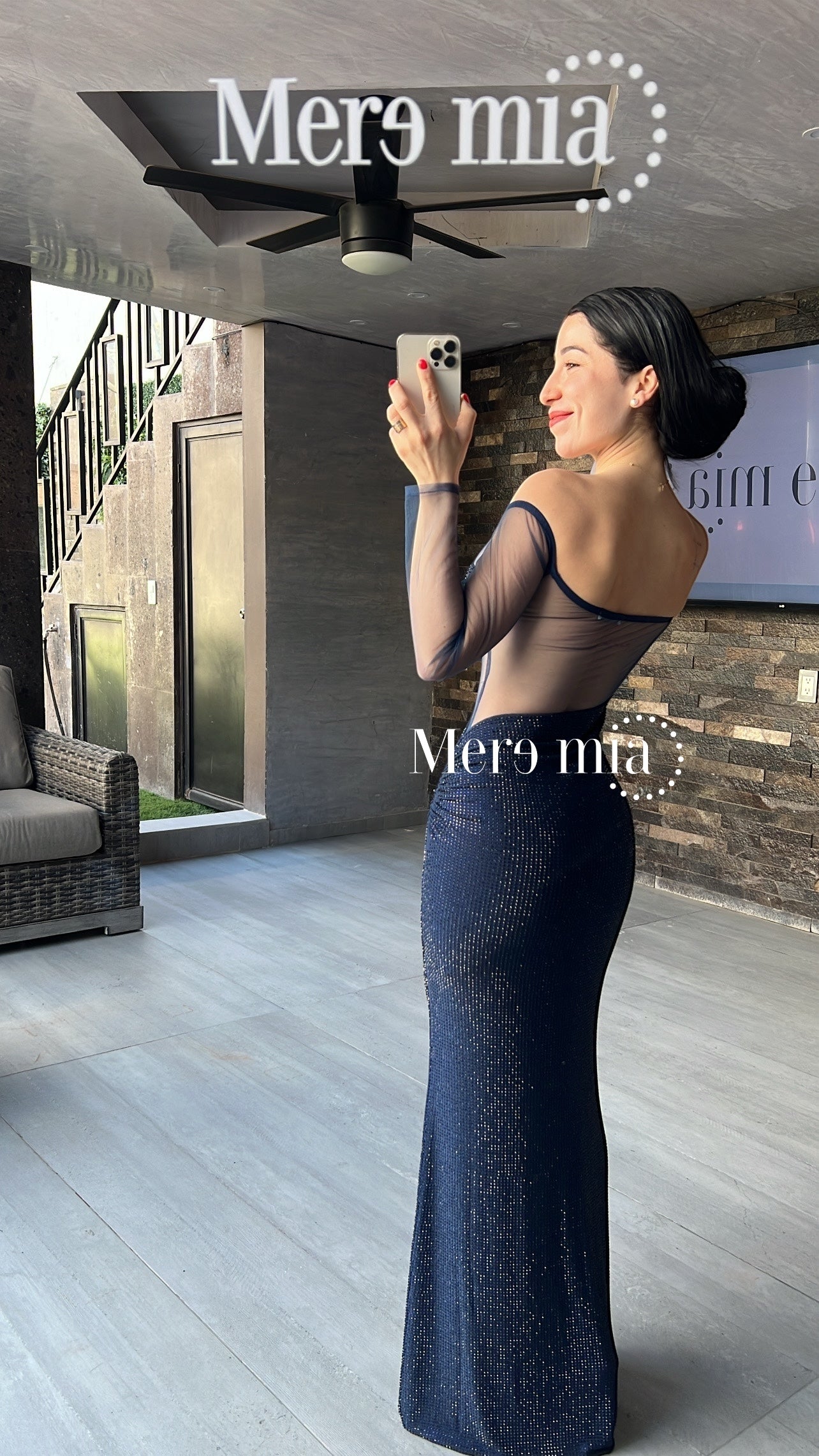 Vestido puntos ml malla