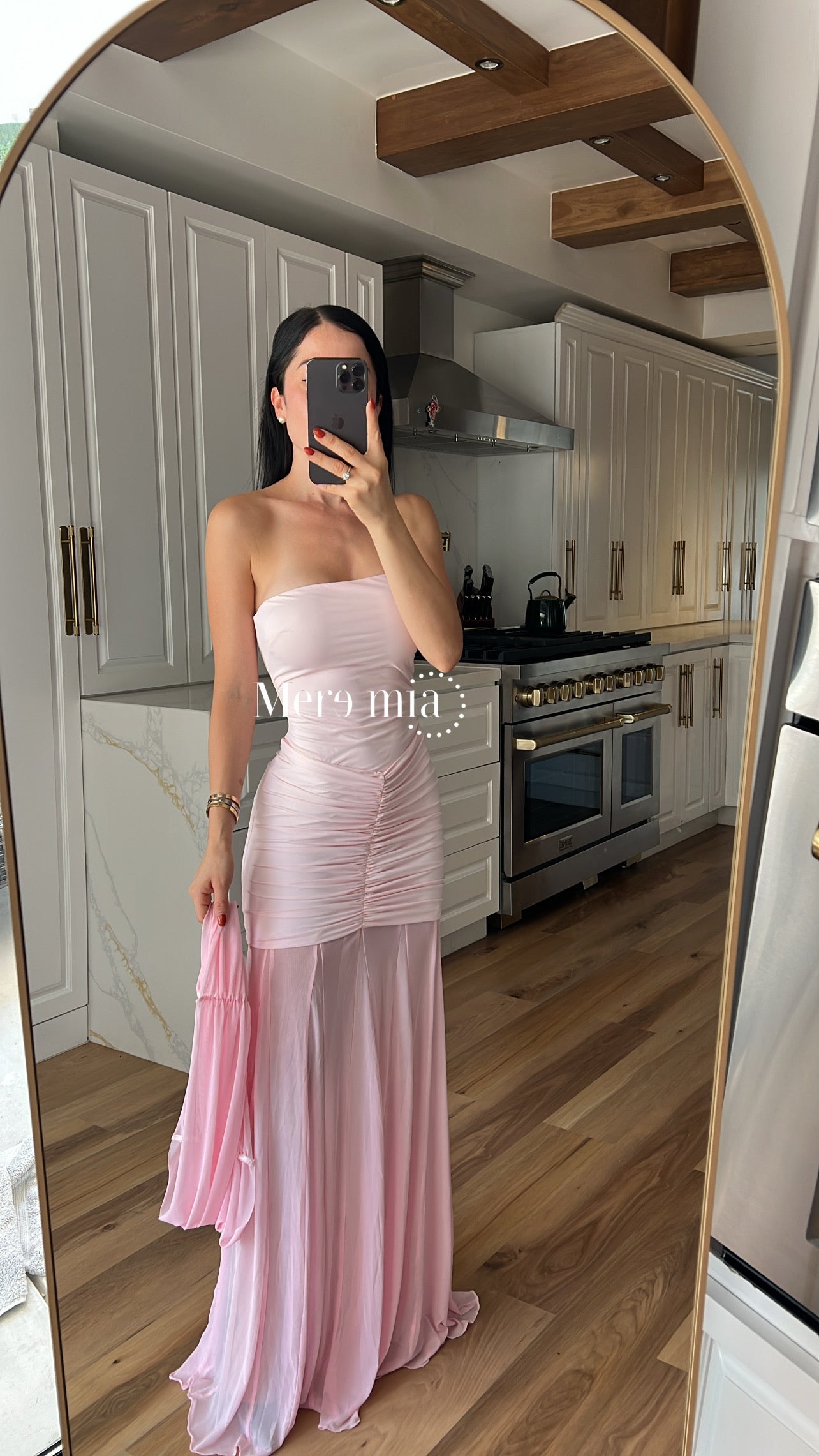 Vestido plisado hom