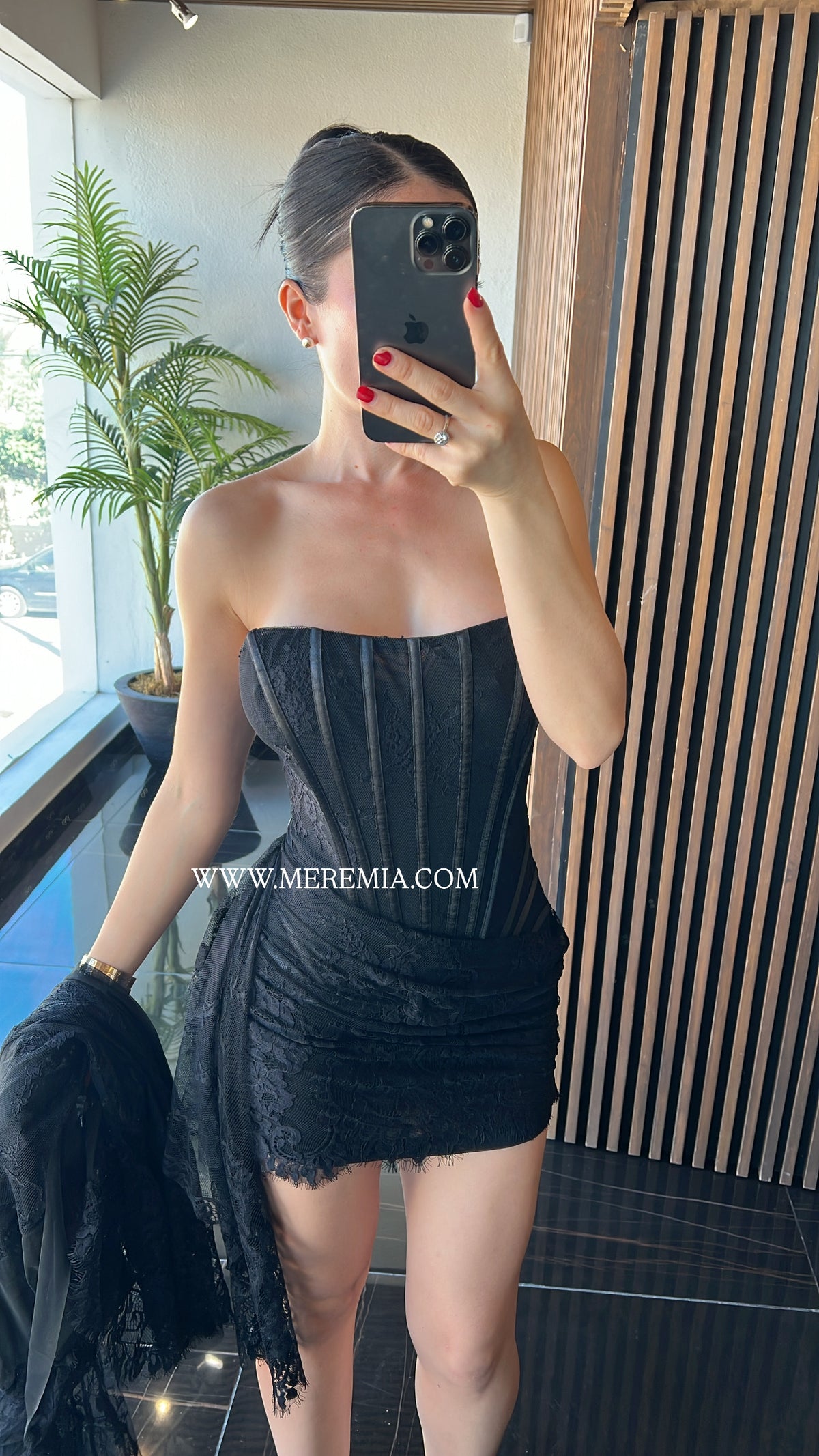 Vestido encaje largo