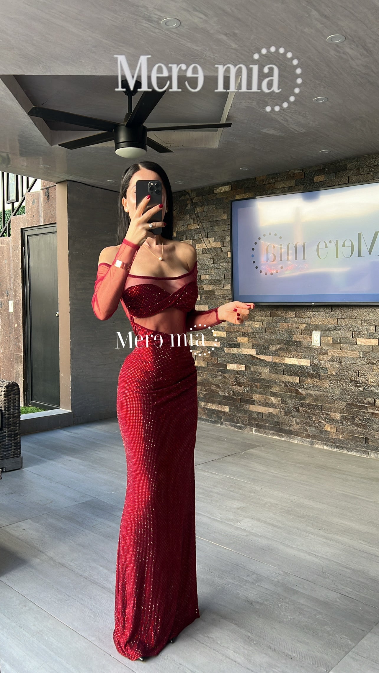 Vestido puntos ml malla