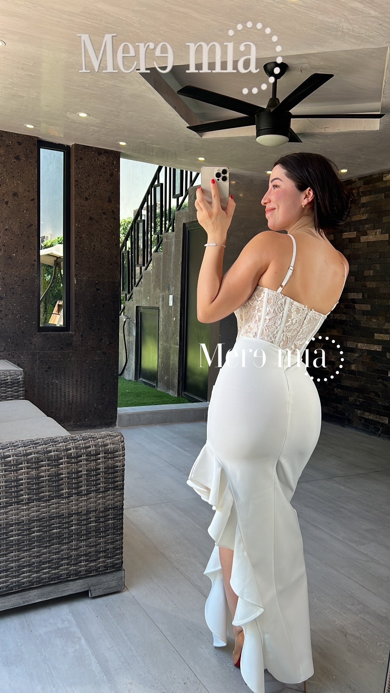 Vestido blanco encaje esc