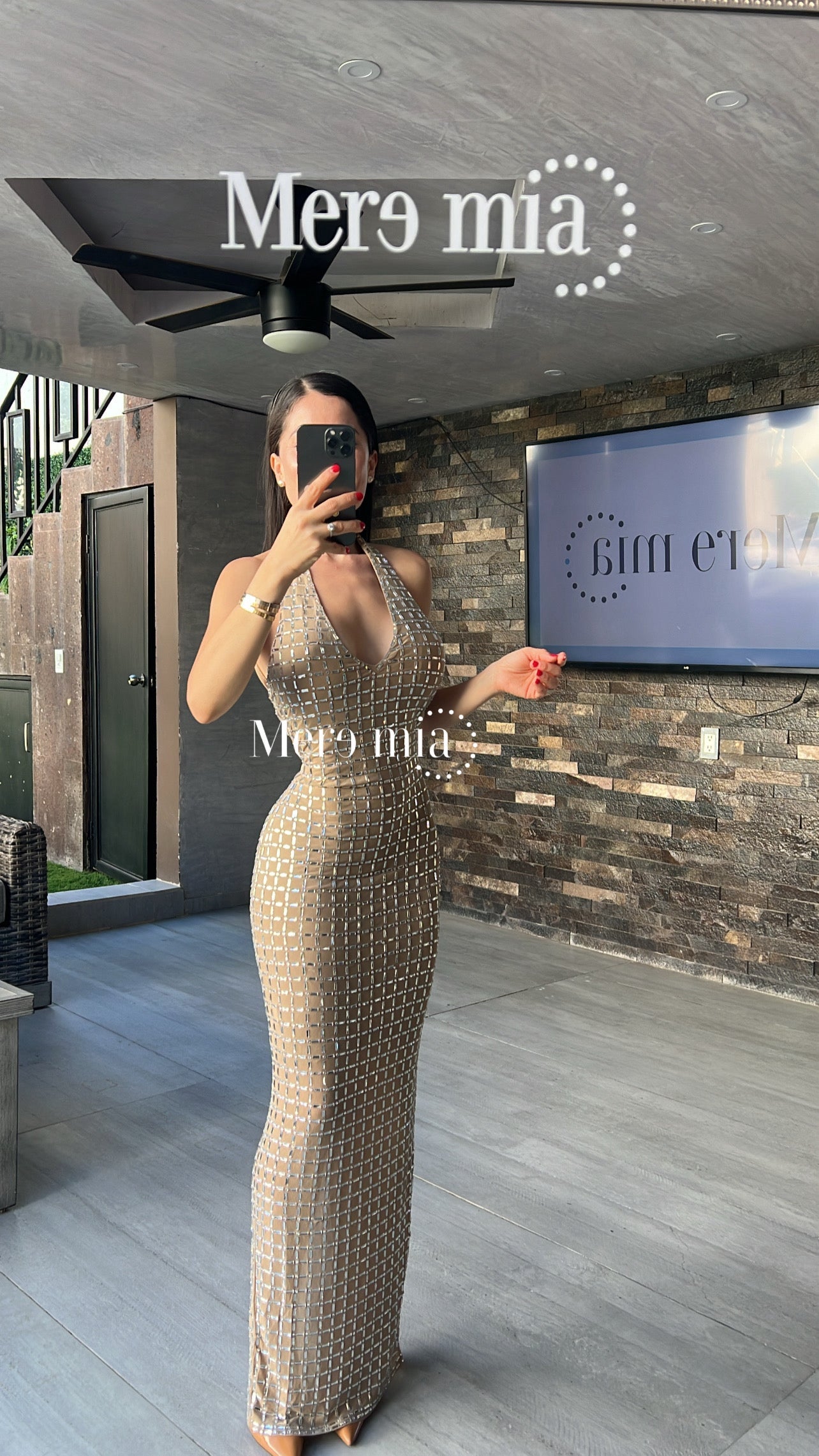 Vestido apl espalda v